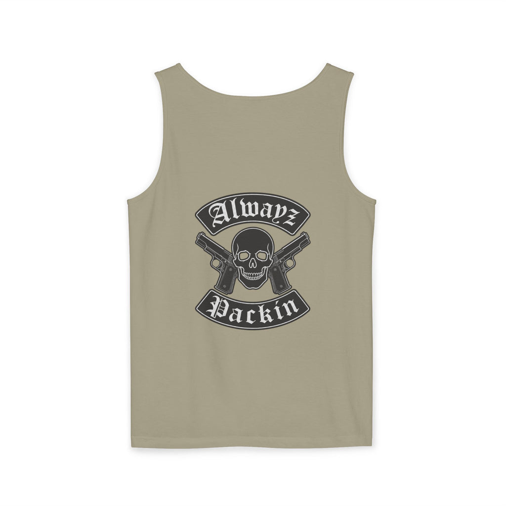 Alwayz Packin Front/ Skull Rocker Back