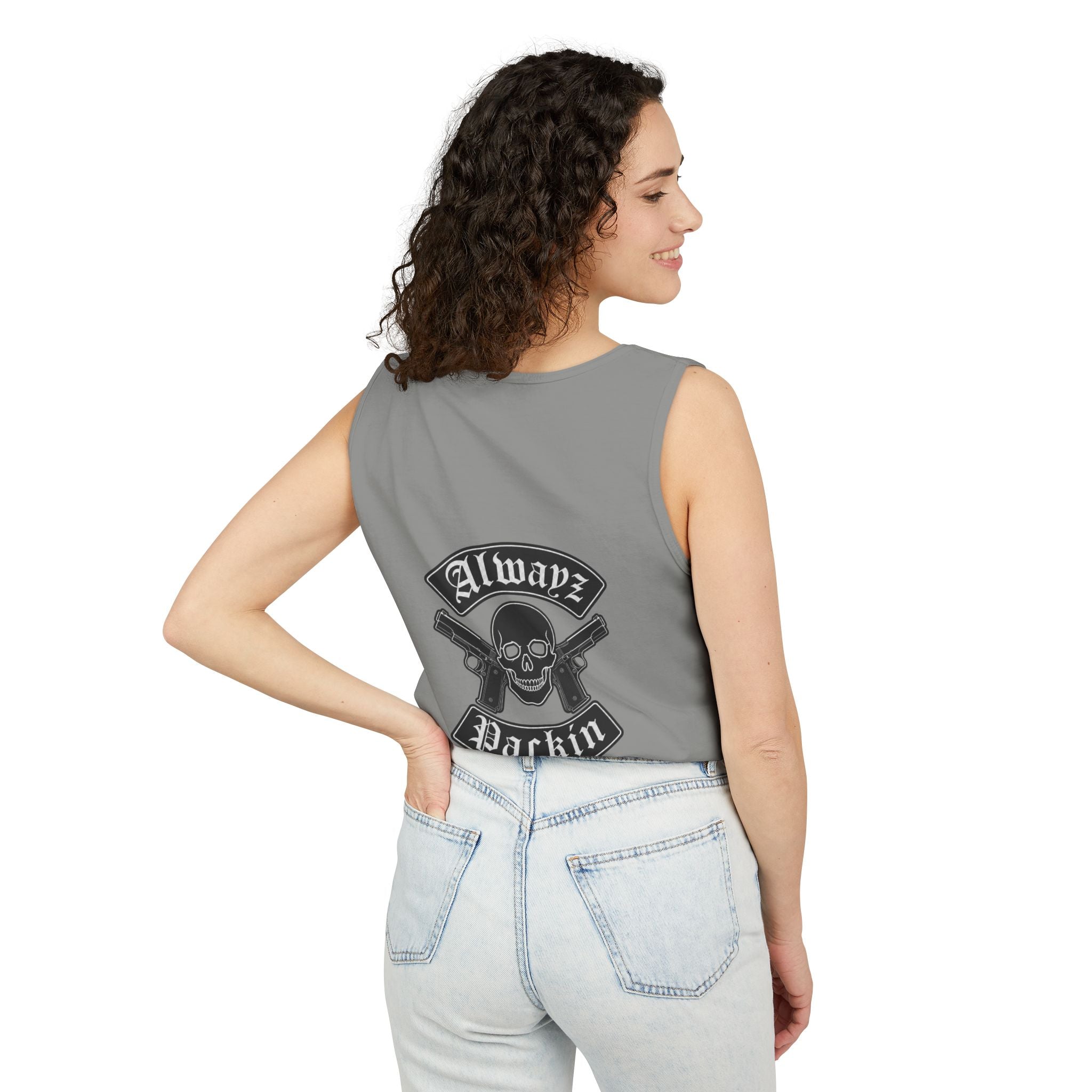 Alwayz Packin Front/ Skull Rocker Back