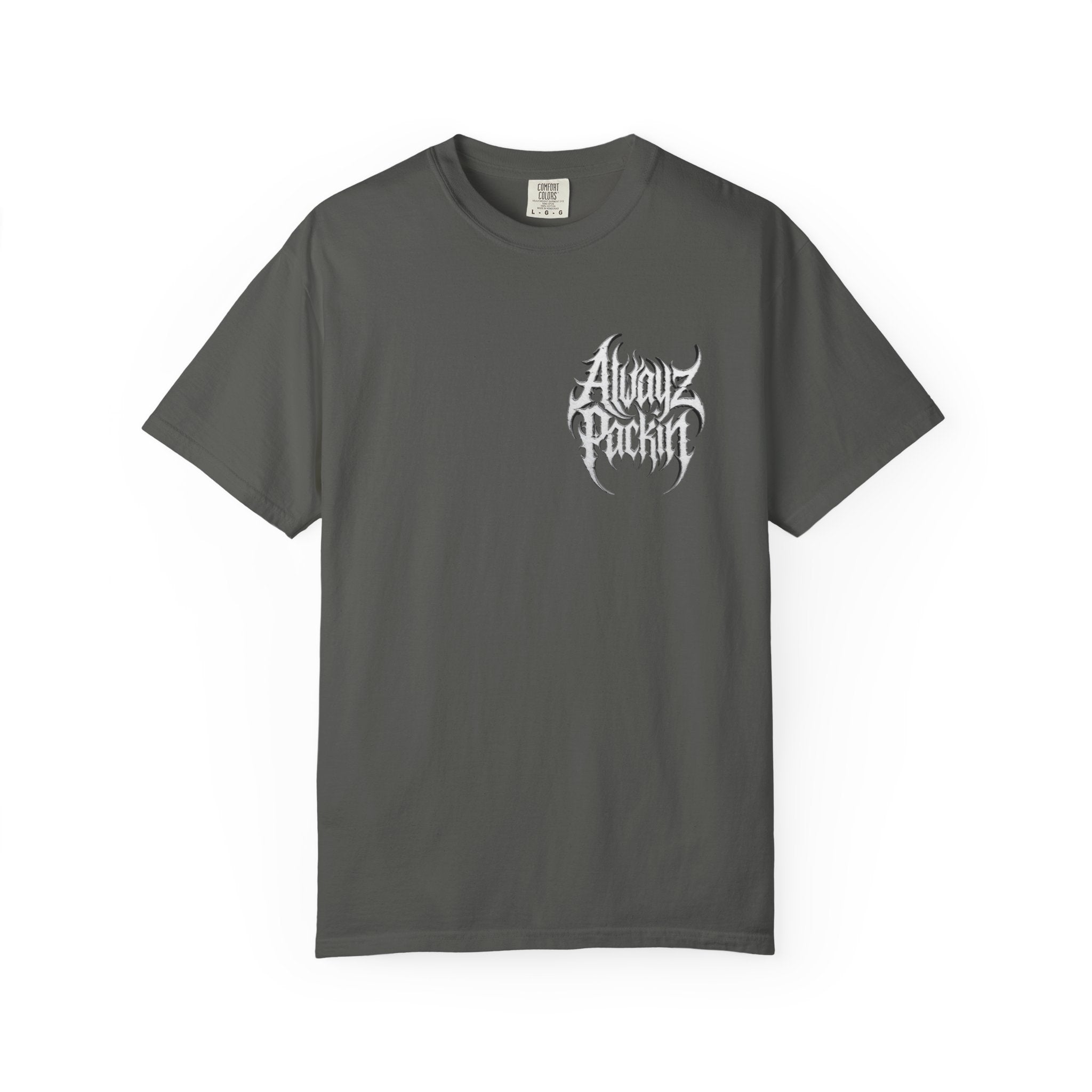 Alwayz Packin Heavy Metal Print T-Shirt