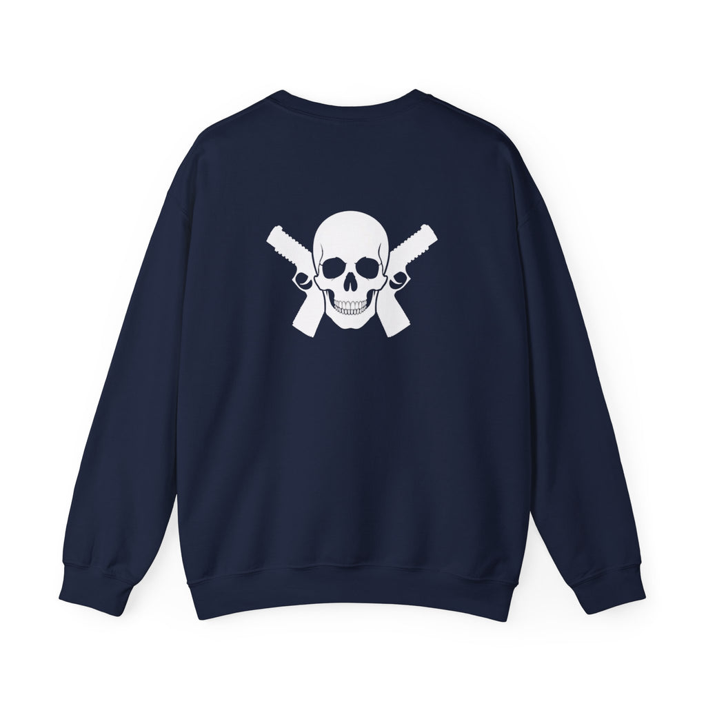 "Alwayz Packin" Front with Skull & Crossed Pistols Back