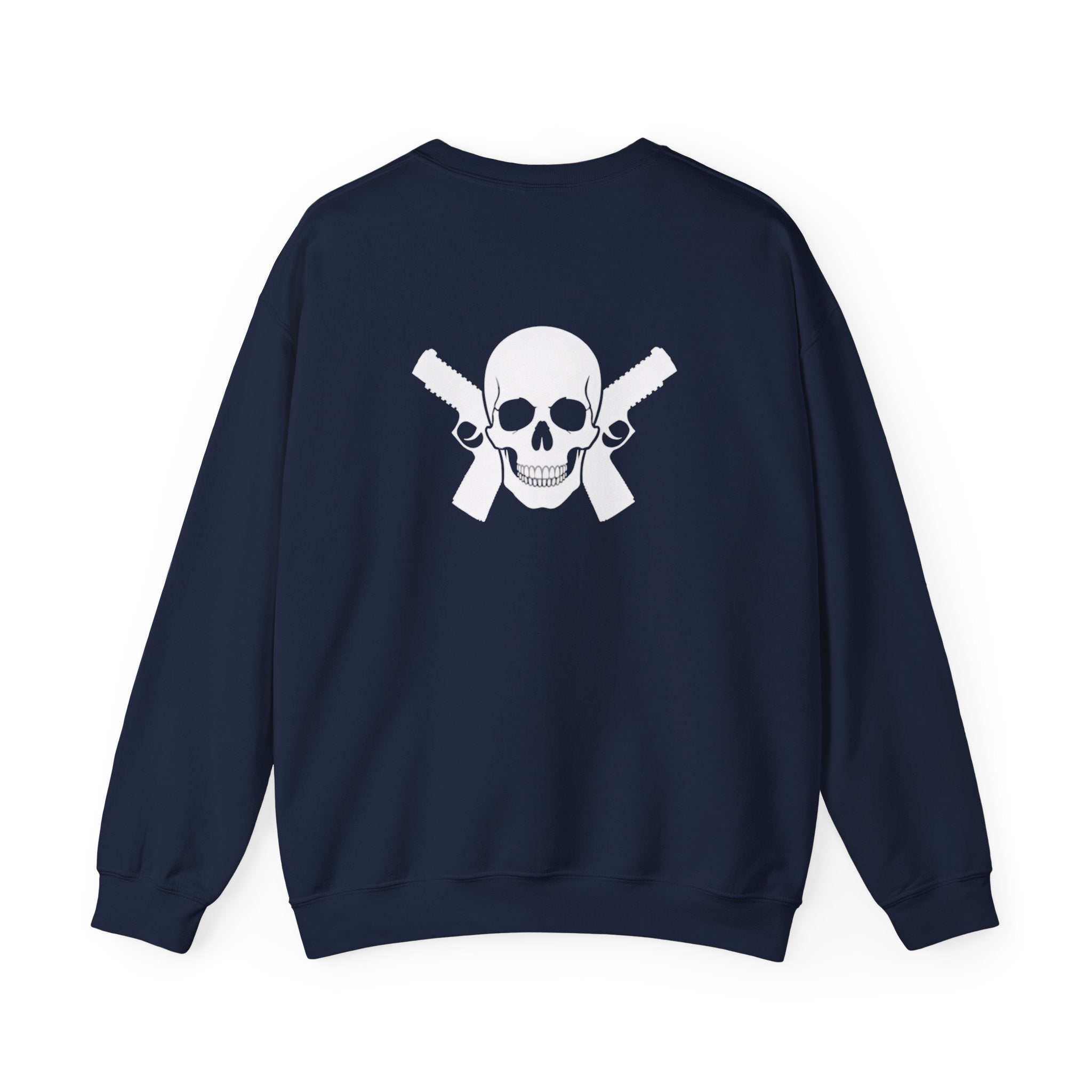 "Alwayz Packin" Front with Skull & Crossed Pistols Back