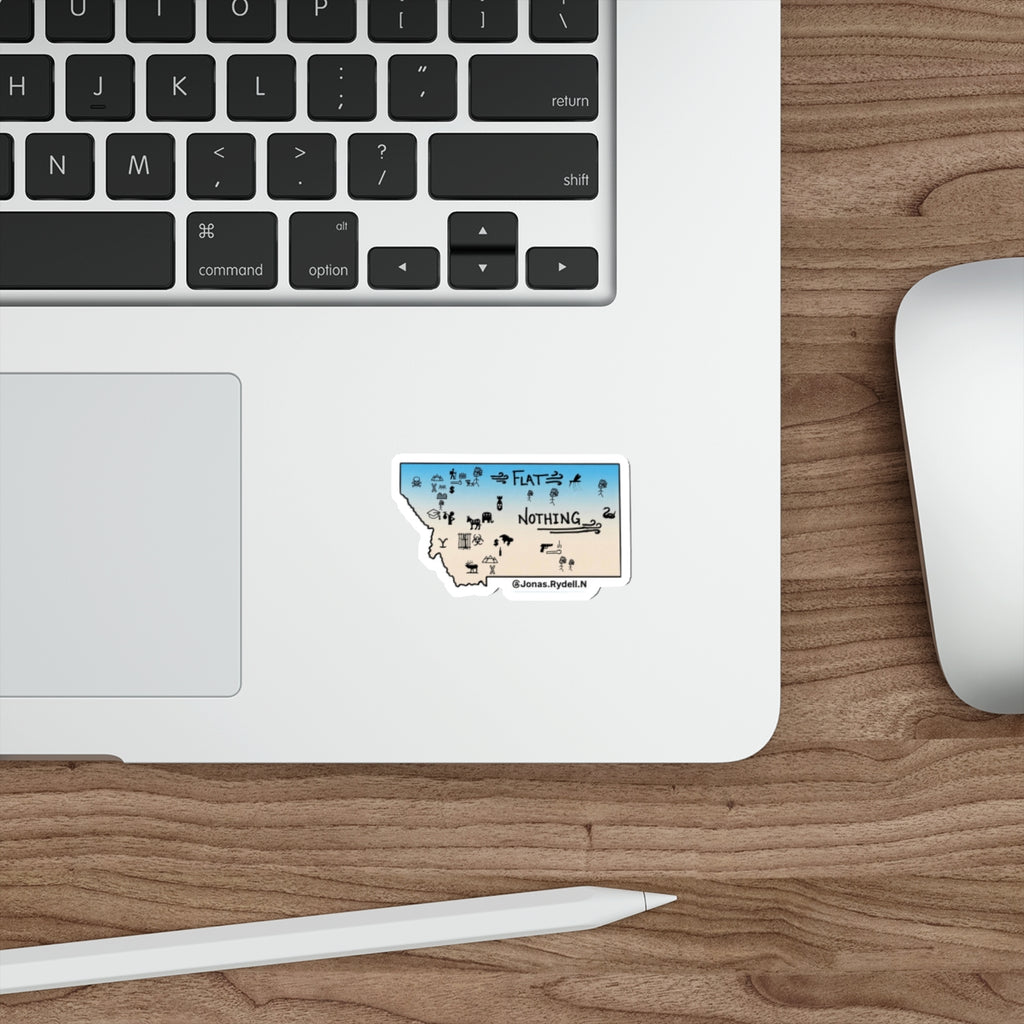 Real Montana Map Sticker