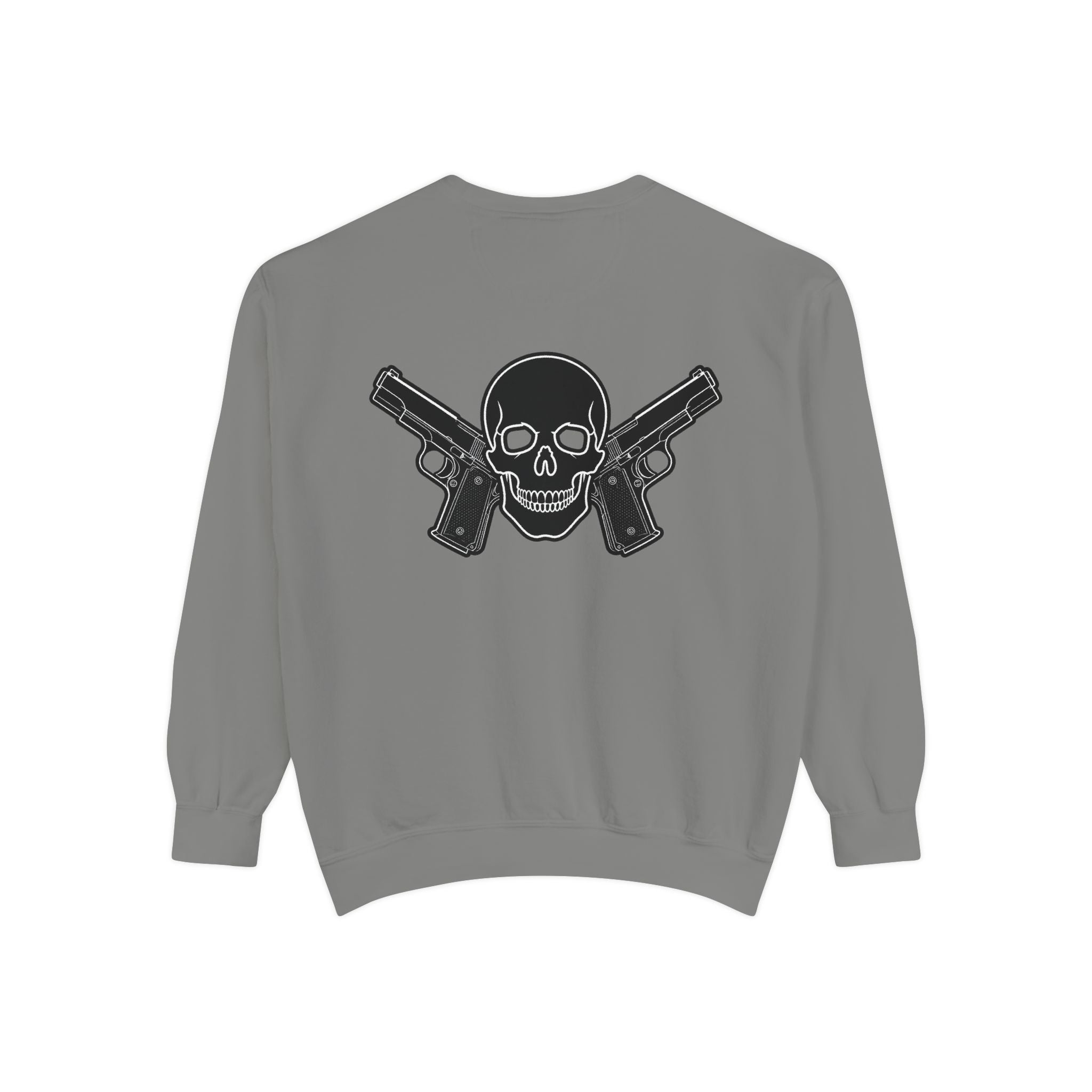 Alwayz Packin Front/ Skull and Guns Back Sweatshirt