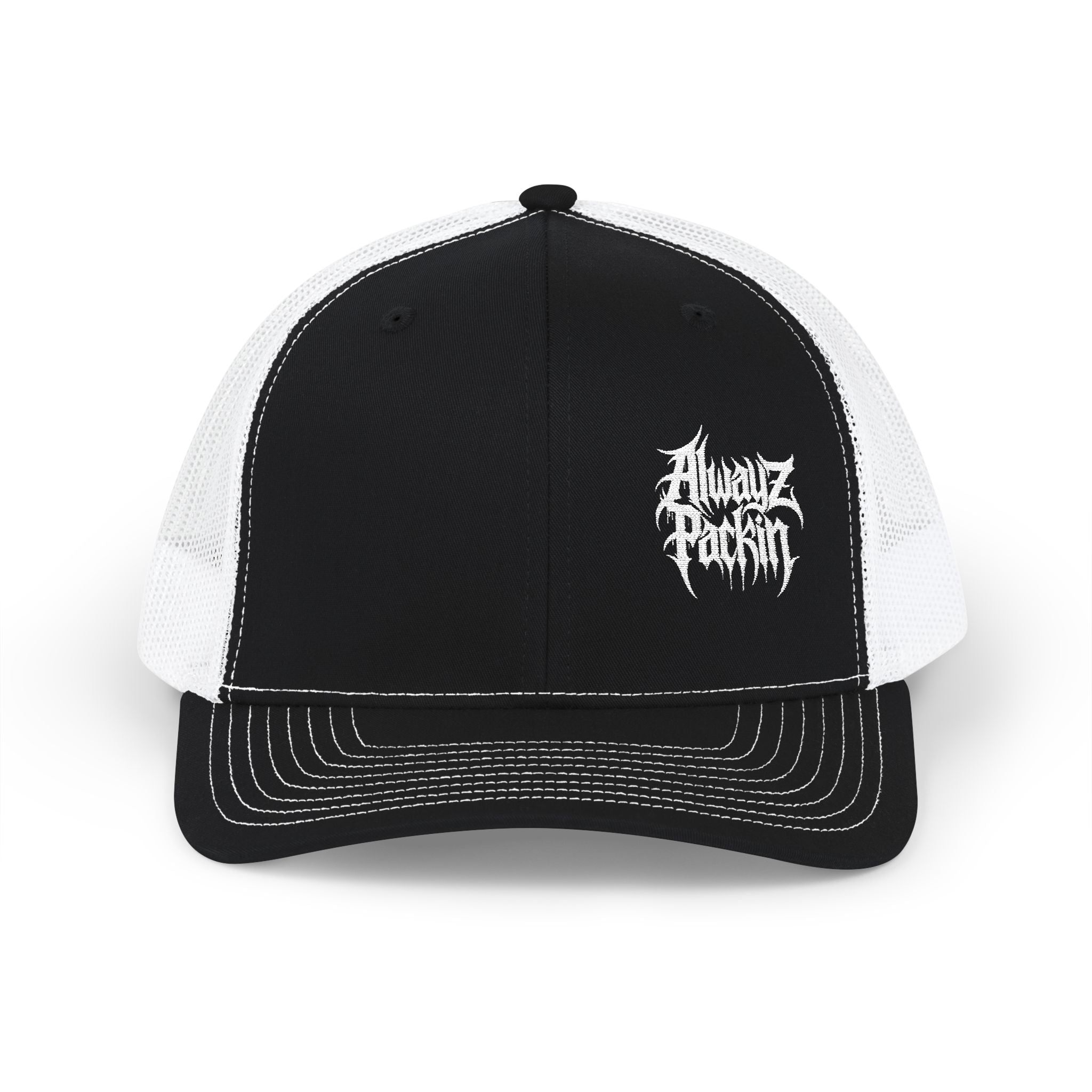 Embroidered Alwayz Packin Heavy Metal Print