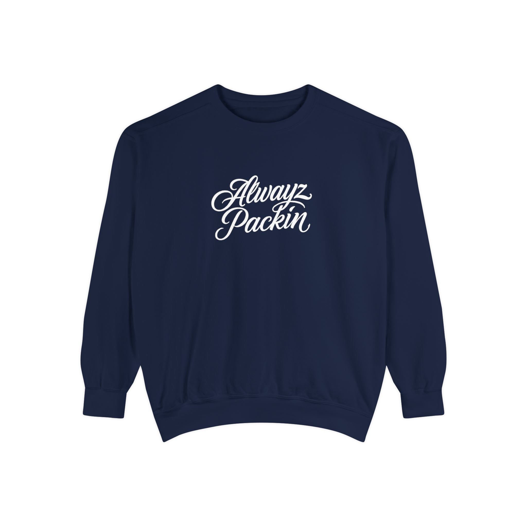 Alwayz Packin Front/ Skull and Guns Back Sweatshirt