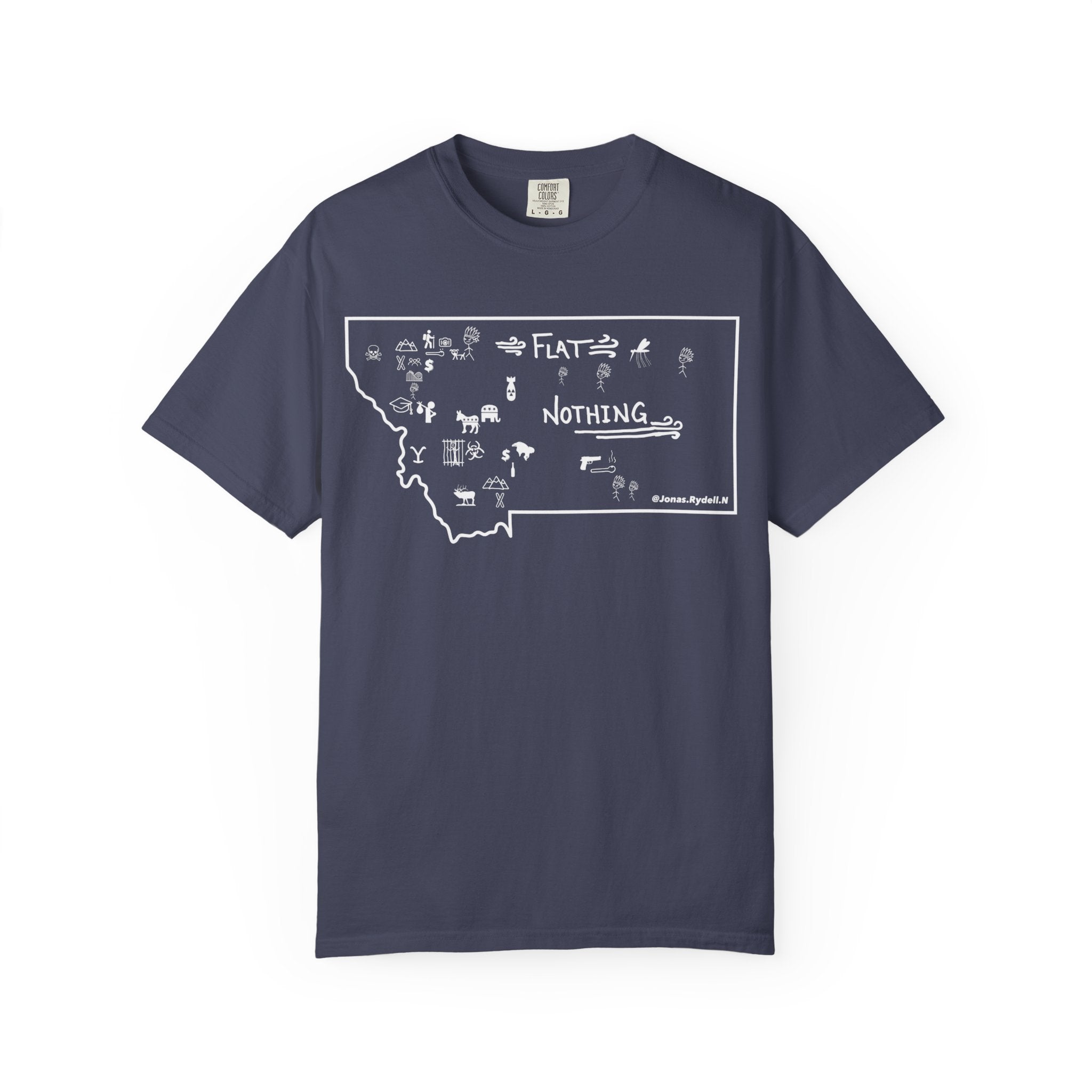 The Real Montana Map T-Shirt