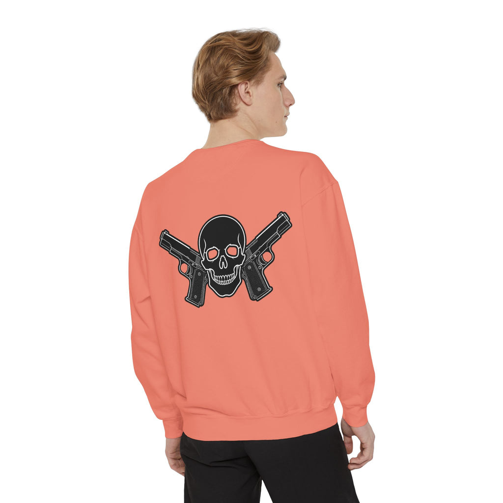 Alwayz Packin Front/ Skull and Guns Back Sweatshirt