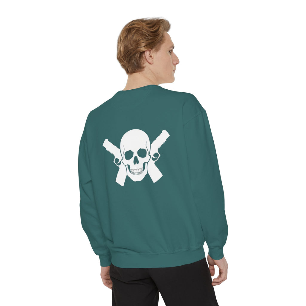 Alwayz Packin Front/ Skull and Guns Back Sweatshirt