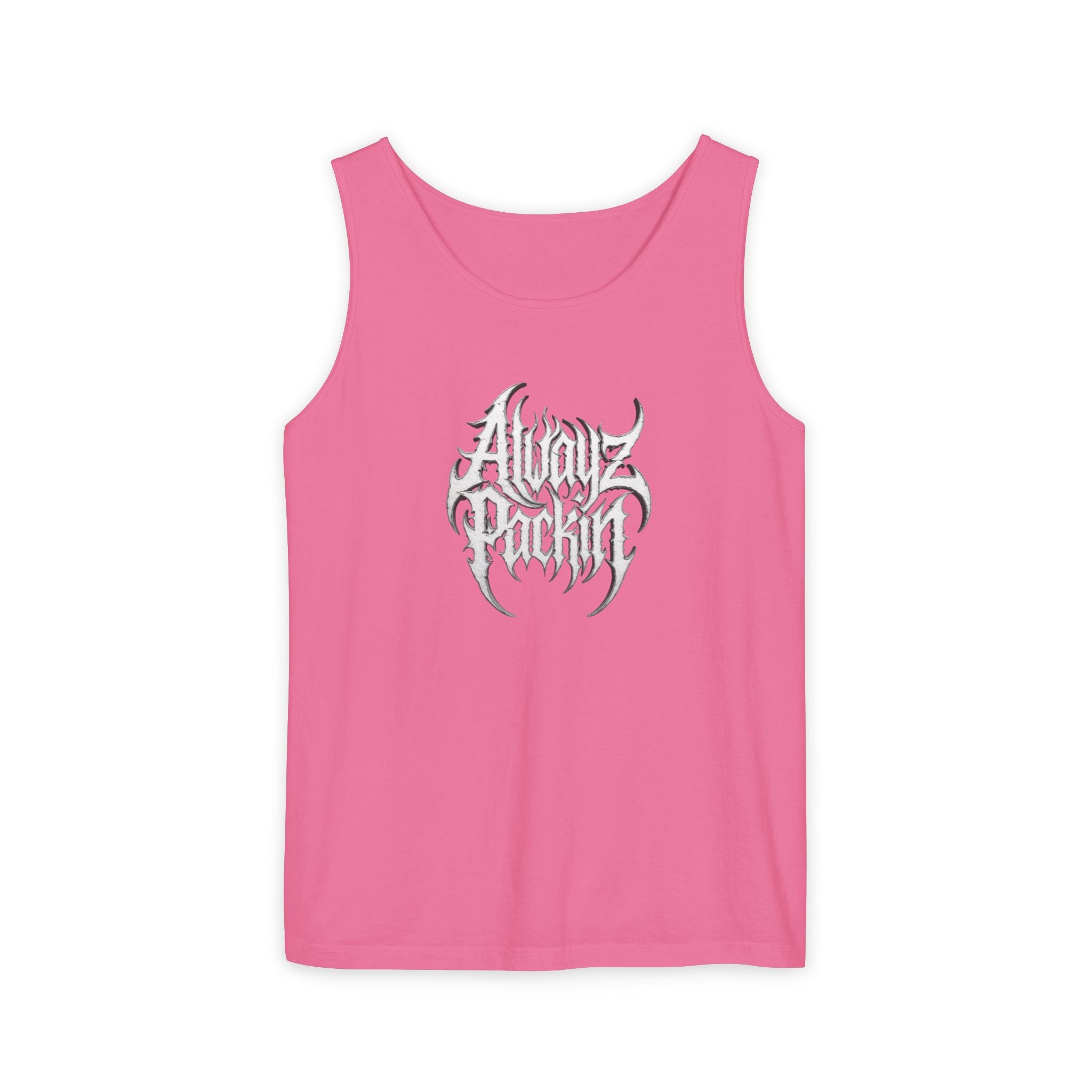 Alwayz Packin Heavy Metal Print Tank Top!