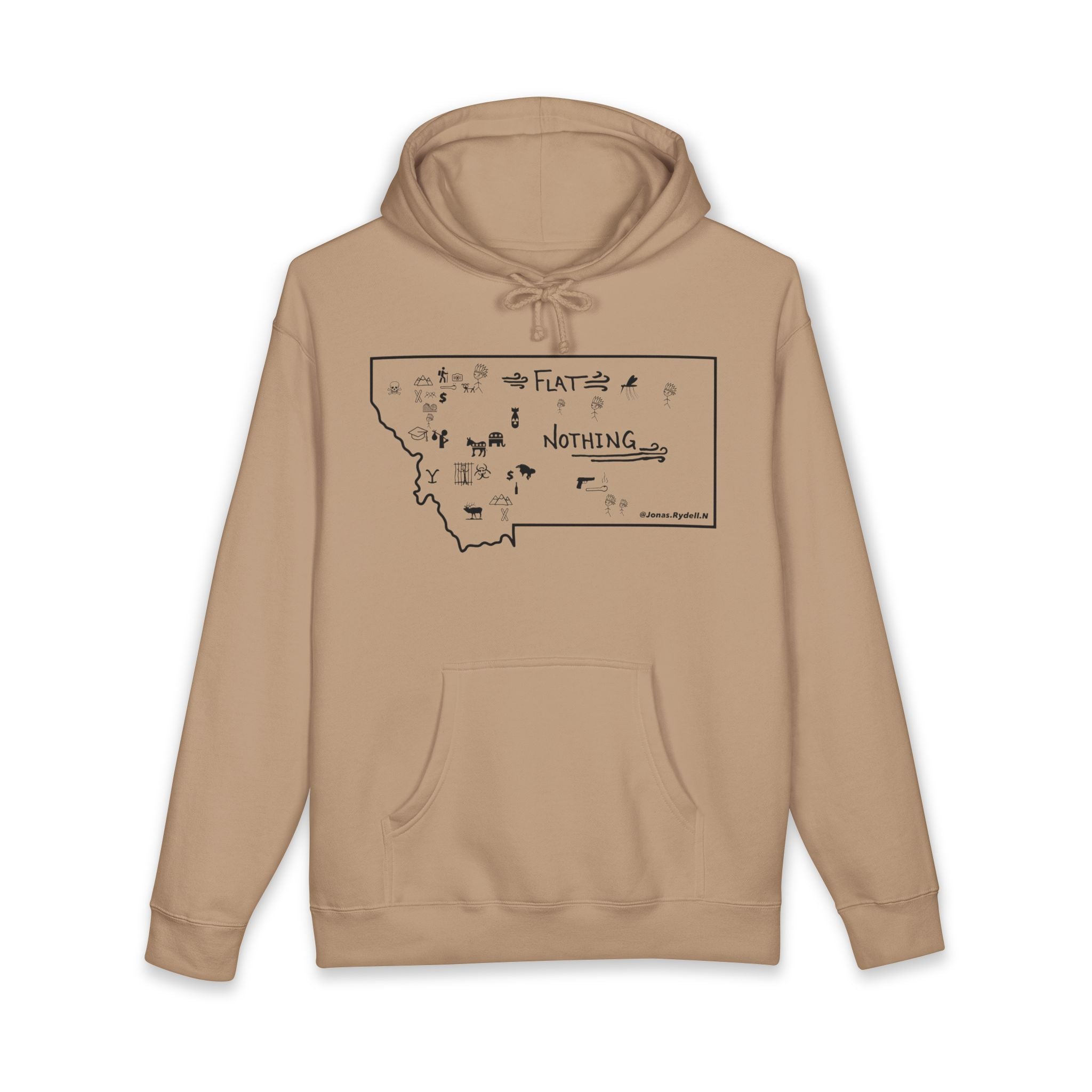 Original Montana Map Hoodie