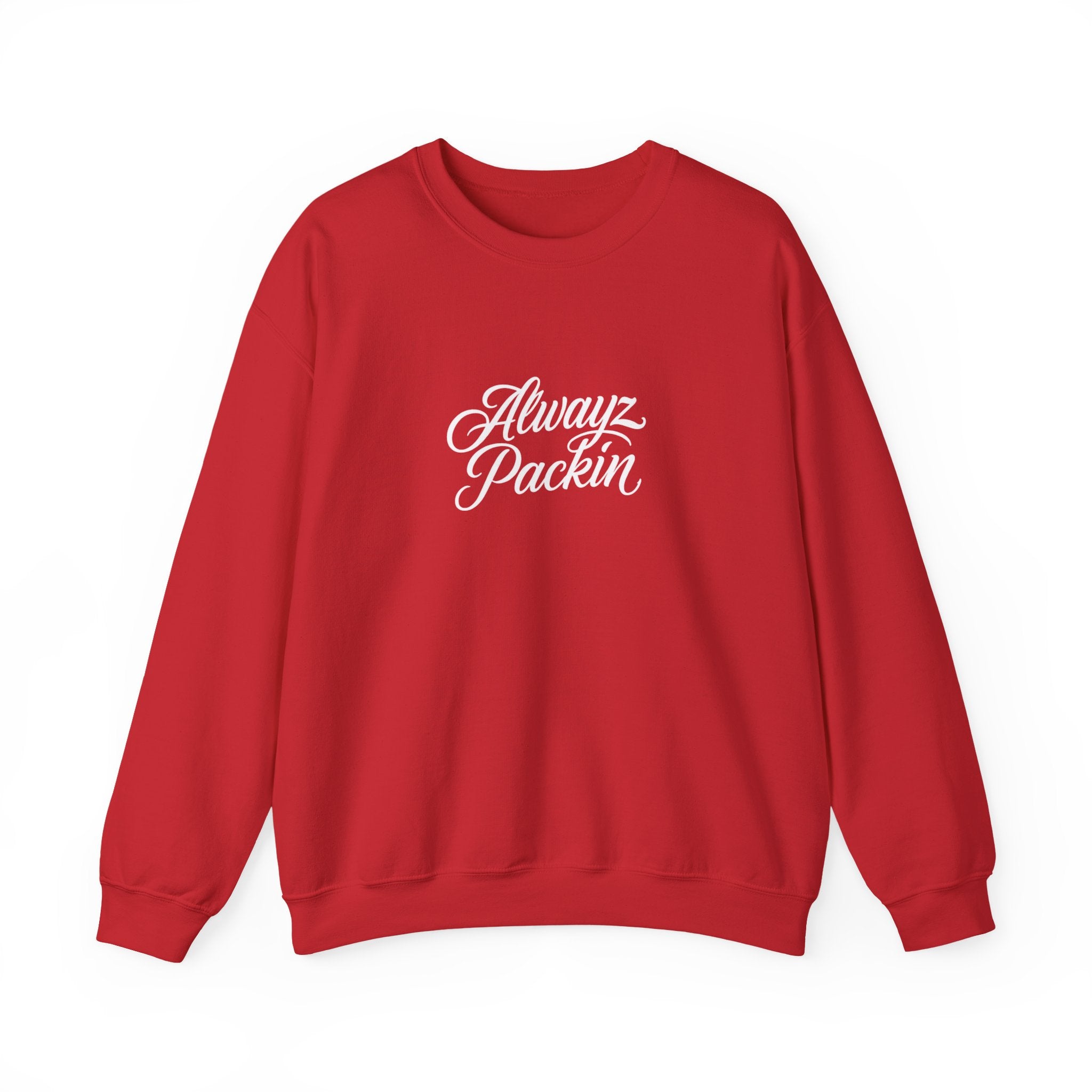 "Alwayz Packin" Front with Skull & Crossed Pistols Back