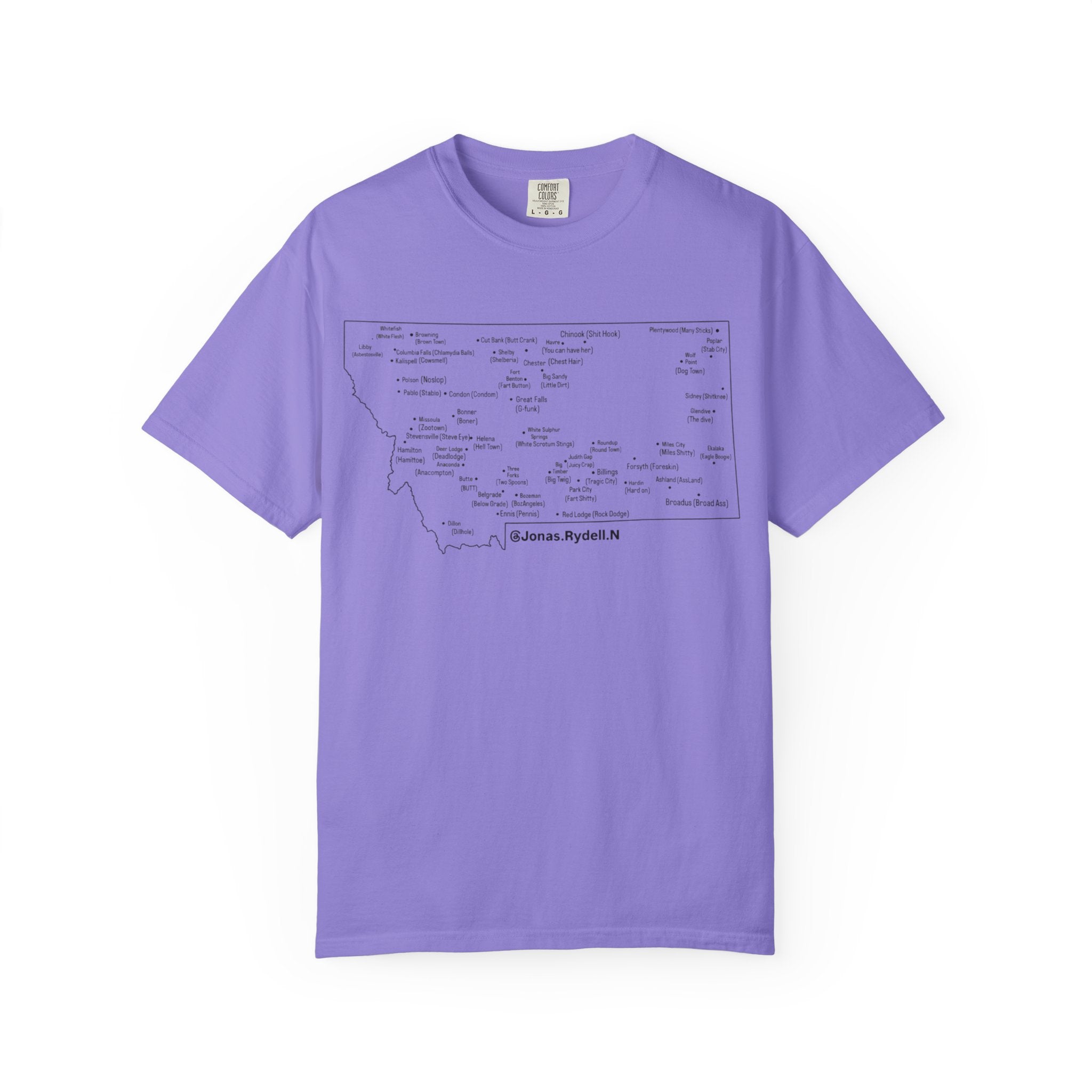 Montana Towns and Nicknames T-Shirt