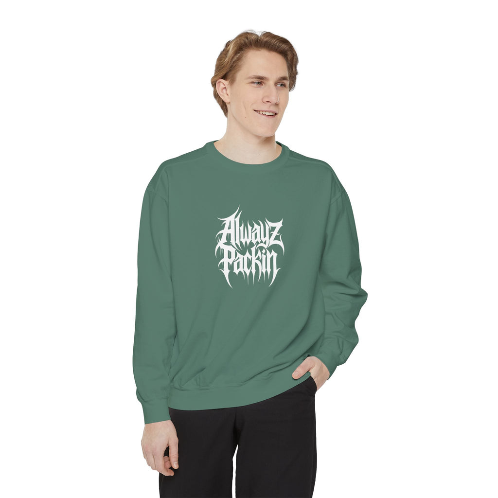 Alwayz Packin Front/ Skull Guns Back Sweatshirt