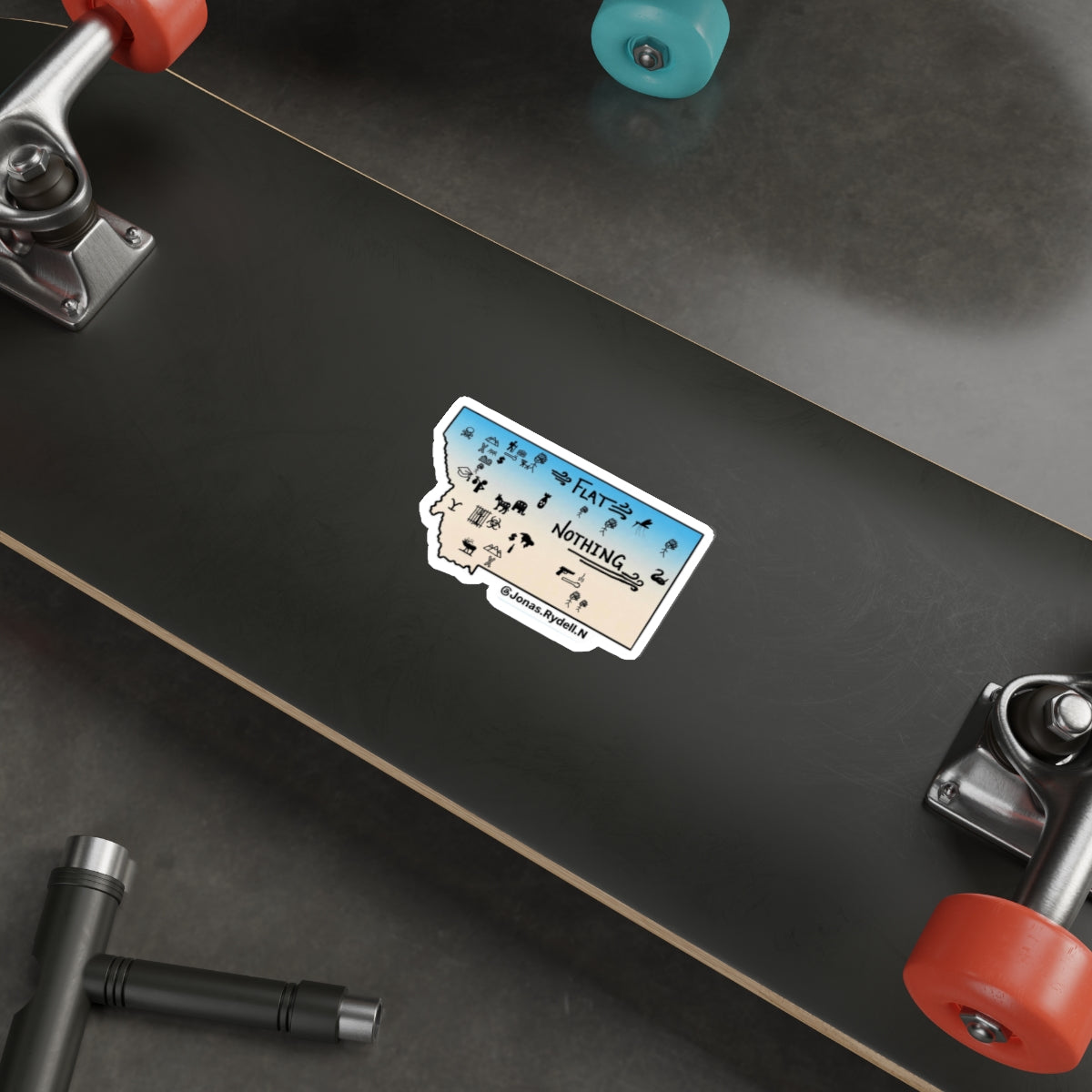Real Montana Map Sticker