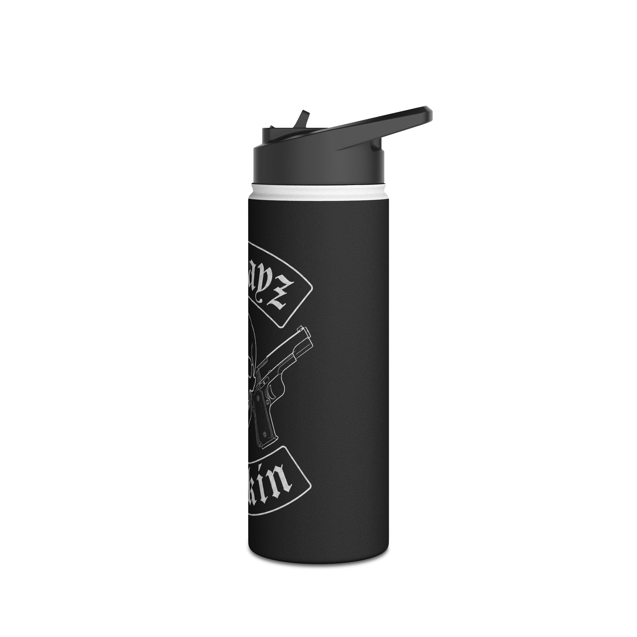 Alwayz Packin Rocker Stainless Steel Water Bottle, Standard Lid