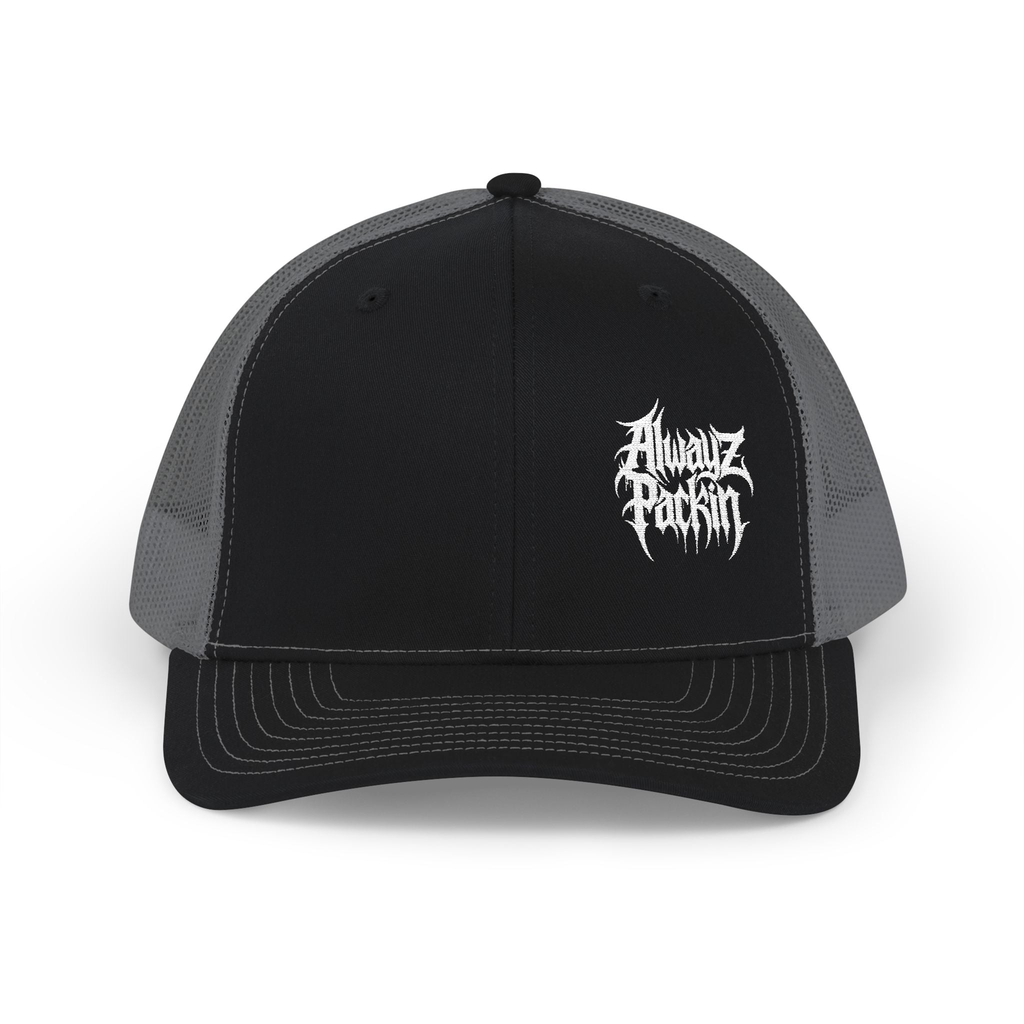 Embroidered Alwayz Packin Heavy Metal Print