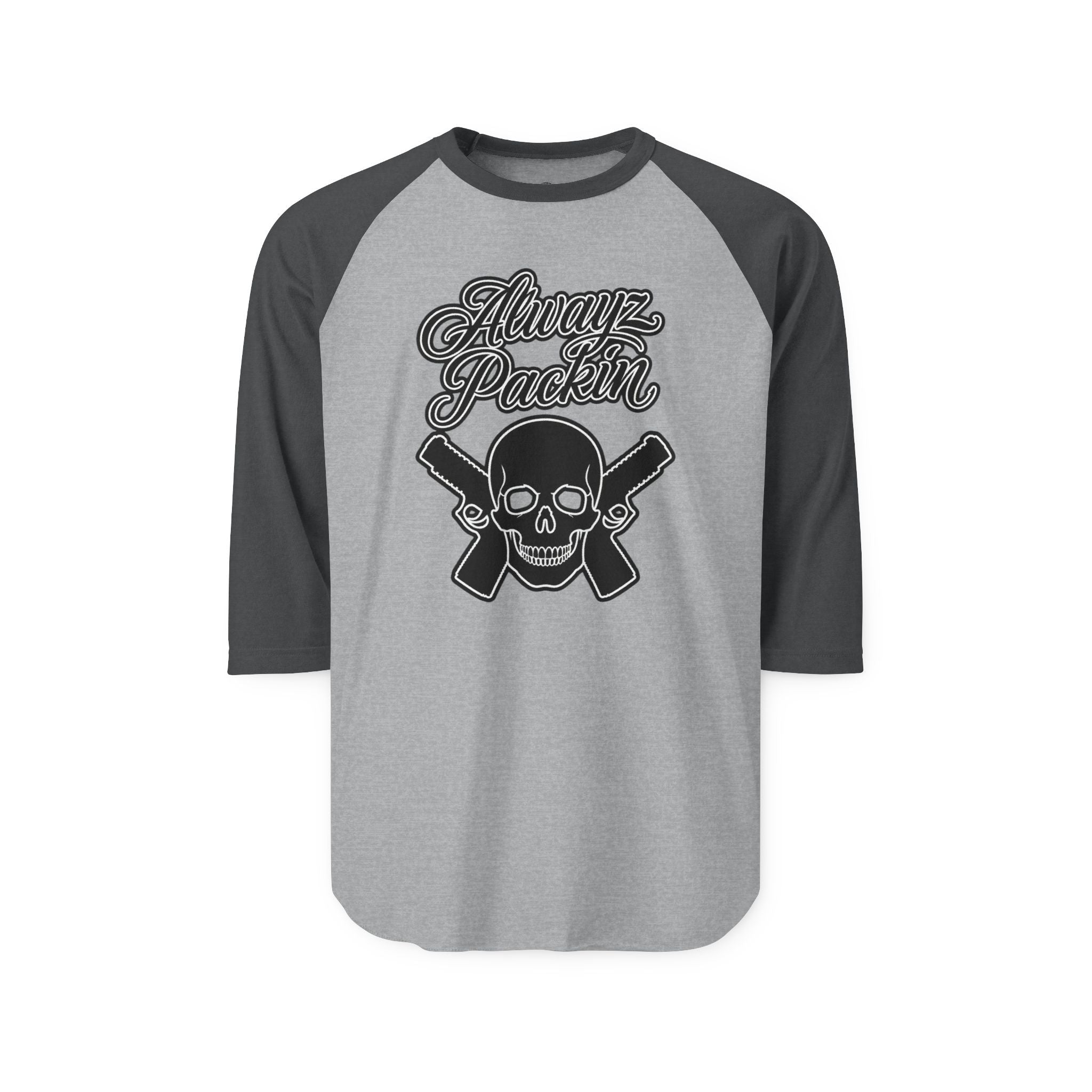 Alwayz Packin Three-Quarter Sleeve Raglan Shirt