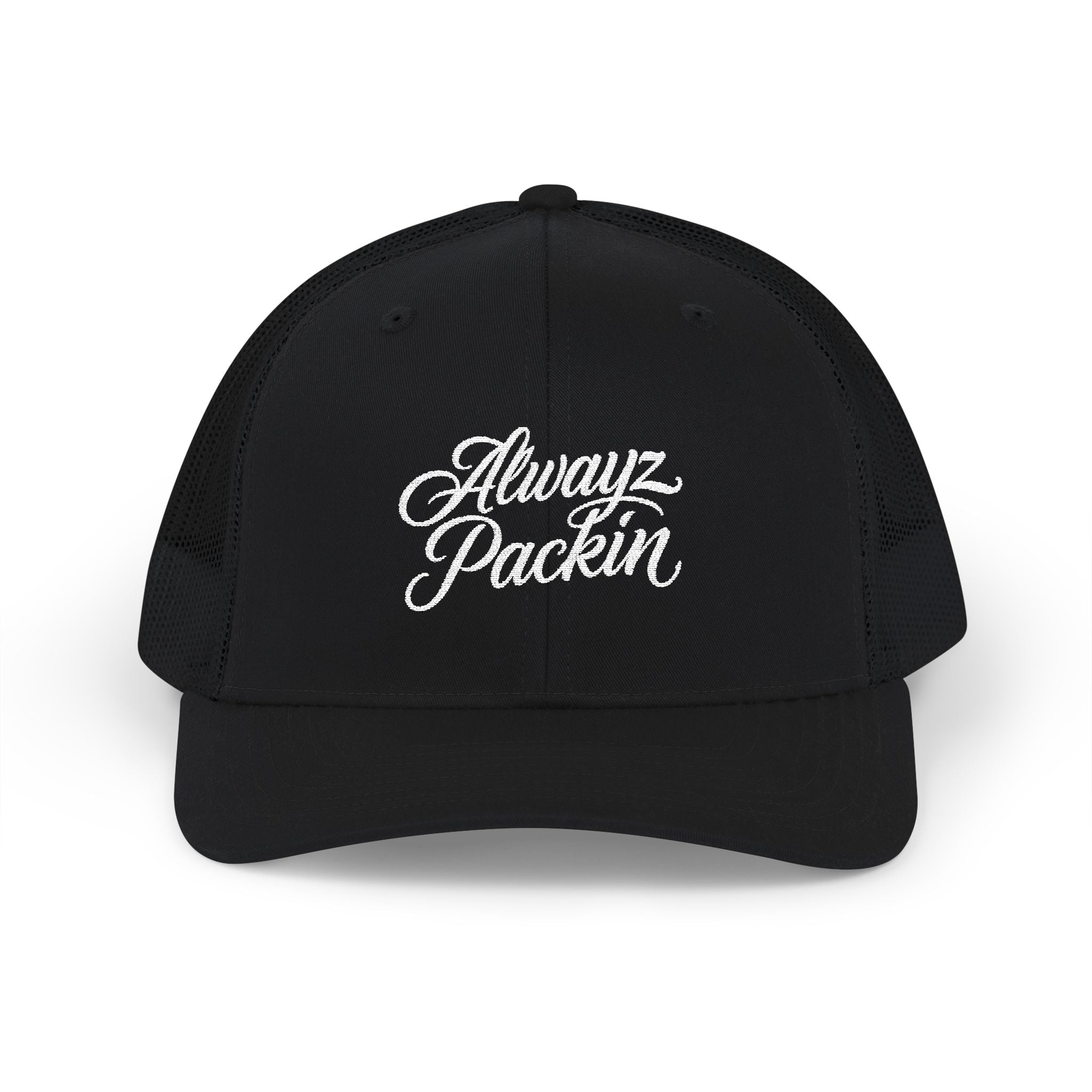 Embroidered Alwayz Packin Snapback Trucker Cap