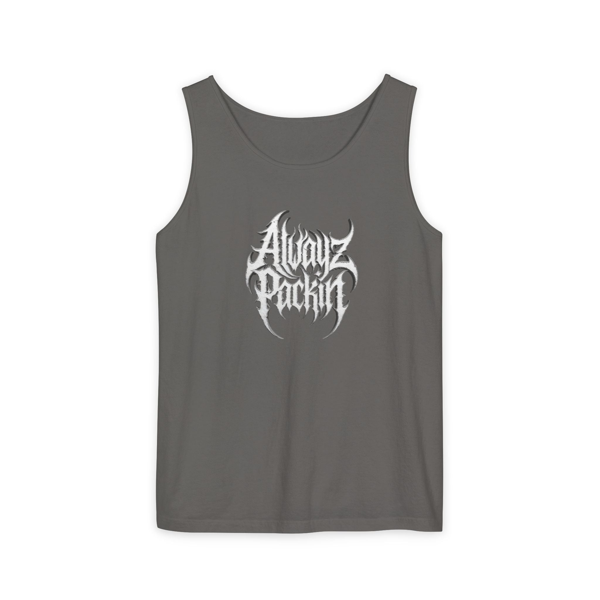 Alwayz Packin Heavy Metal Print Tank Top!