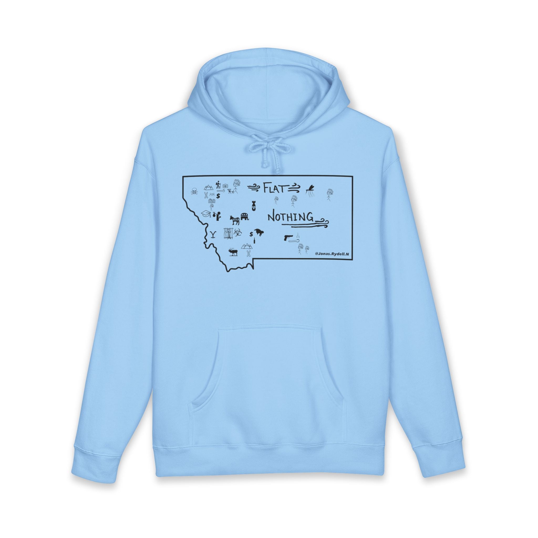 Original Montana Map Hoodie