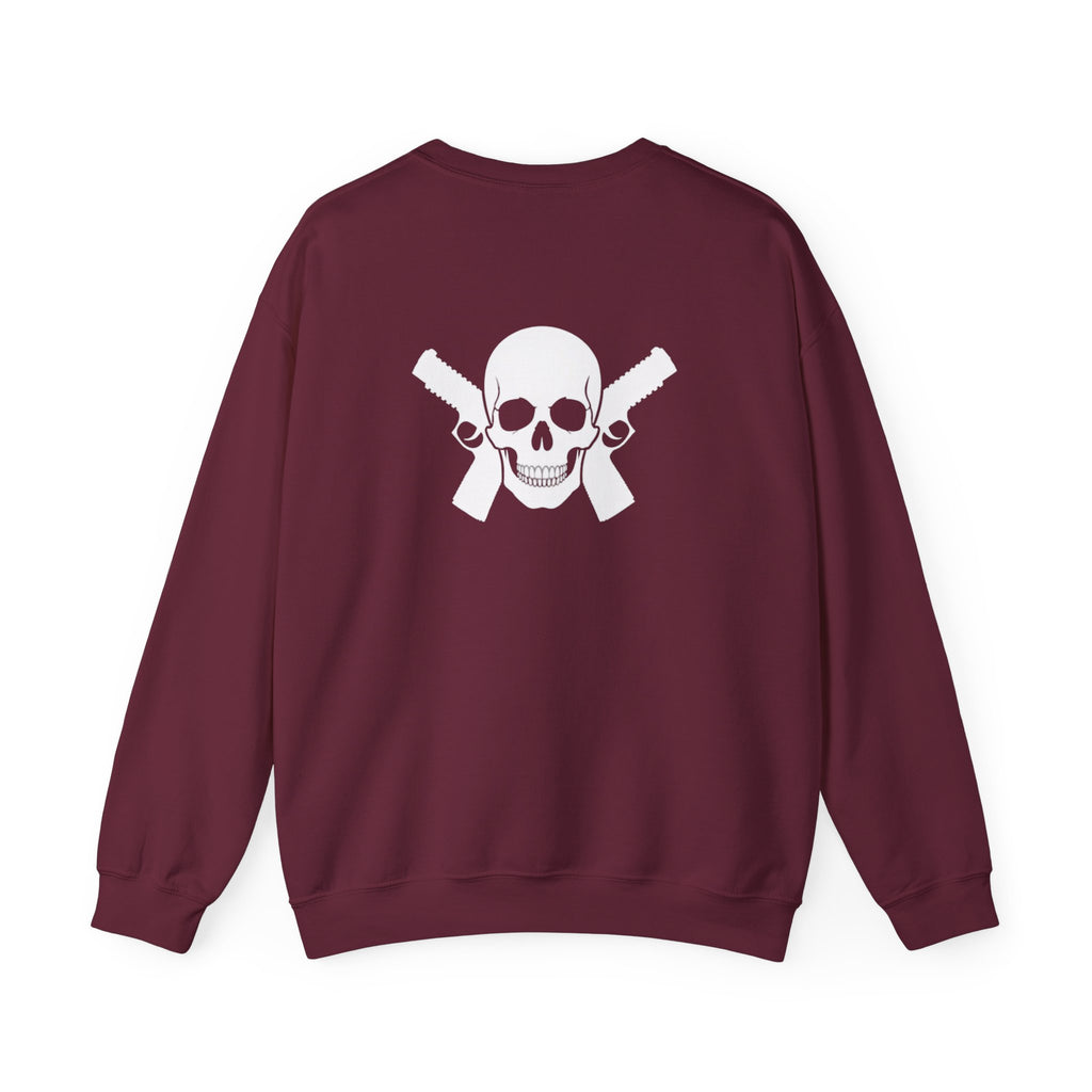 "Alwayz Packin" Front with Skull & Crossed Pistols Back