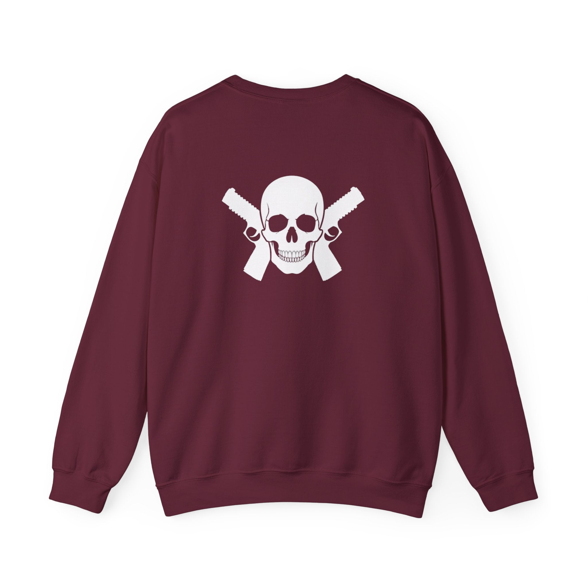 "Alwayz Packin" Front with Skull & Crossed Pistols Back