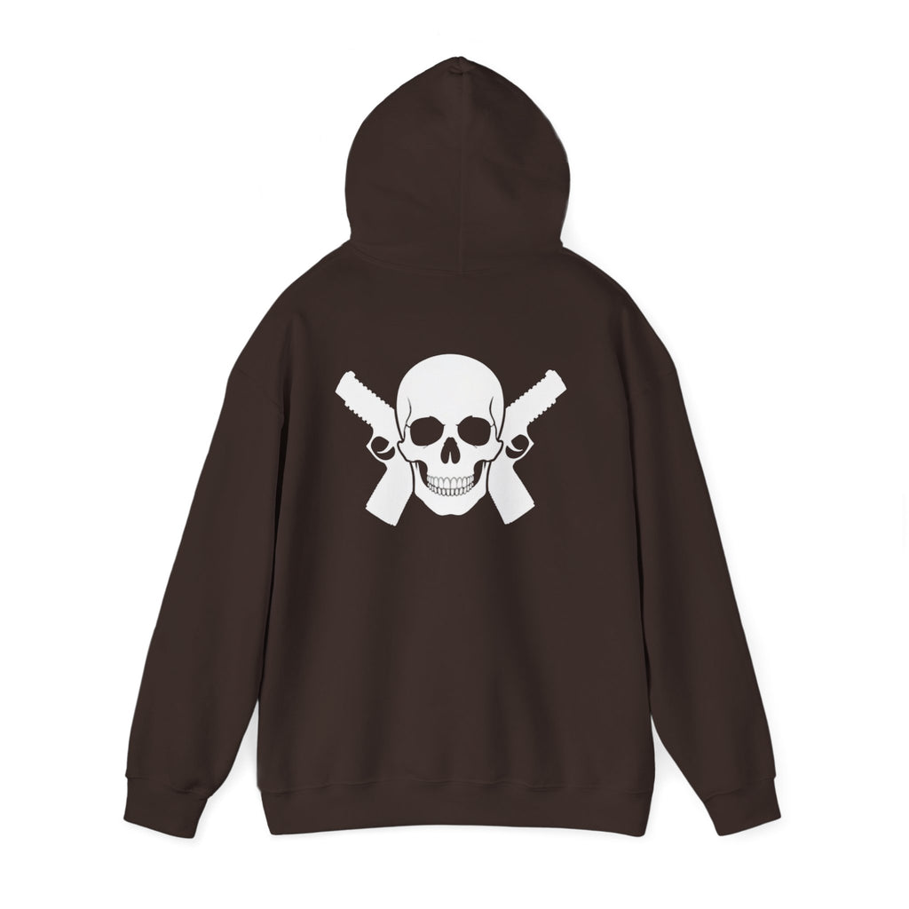 Alwayz packin Front/ Skull and guns back