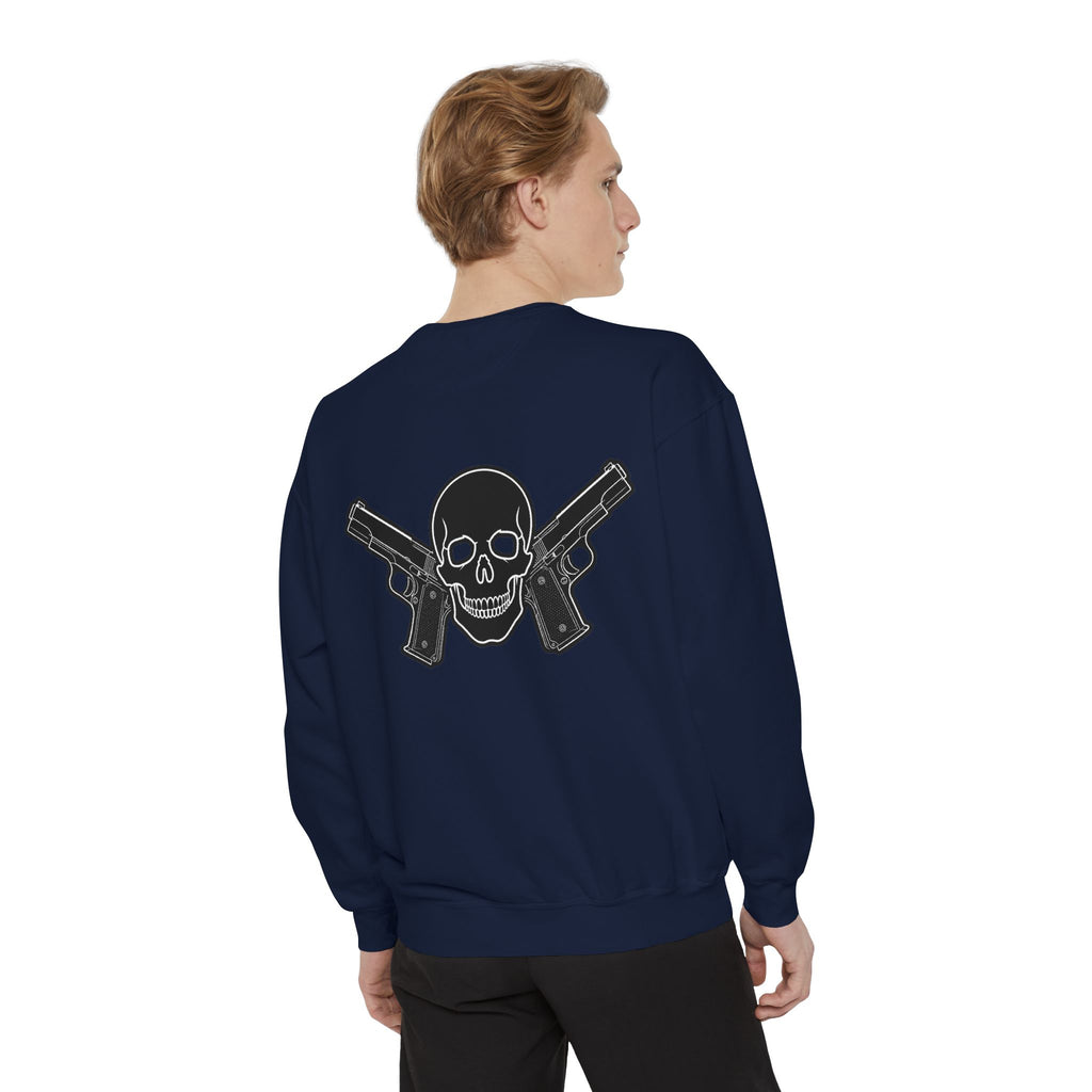 Alwayz Packin Front/ Skull and Guns Back Sweatshirt