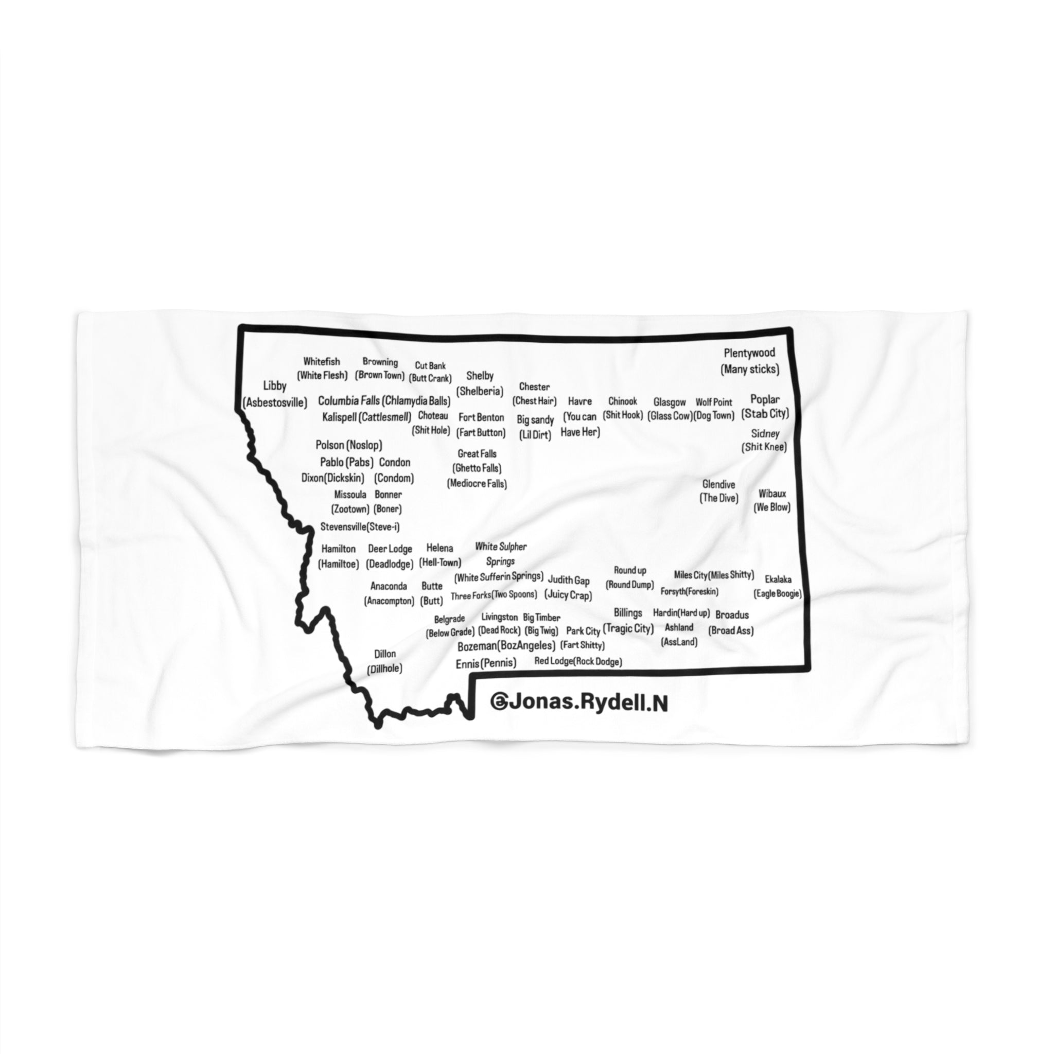 Montana Towns/ Nicknames Towel