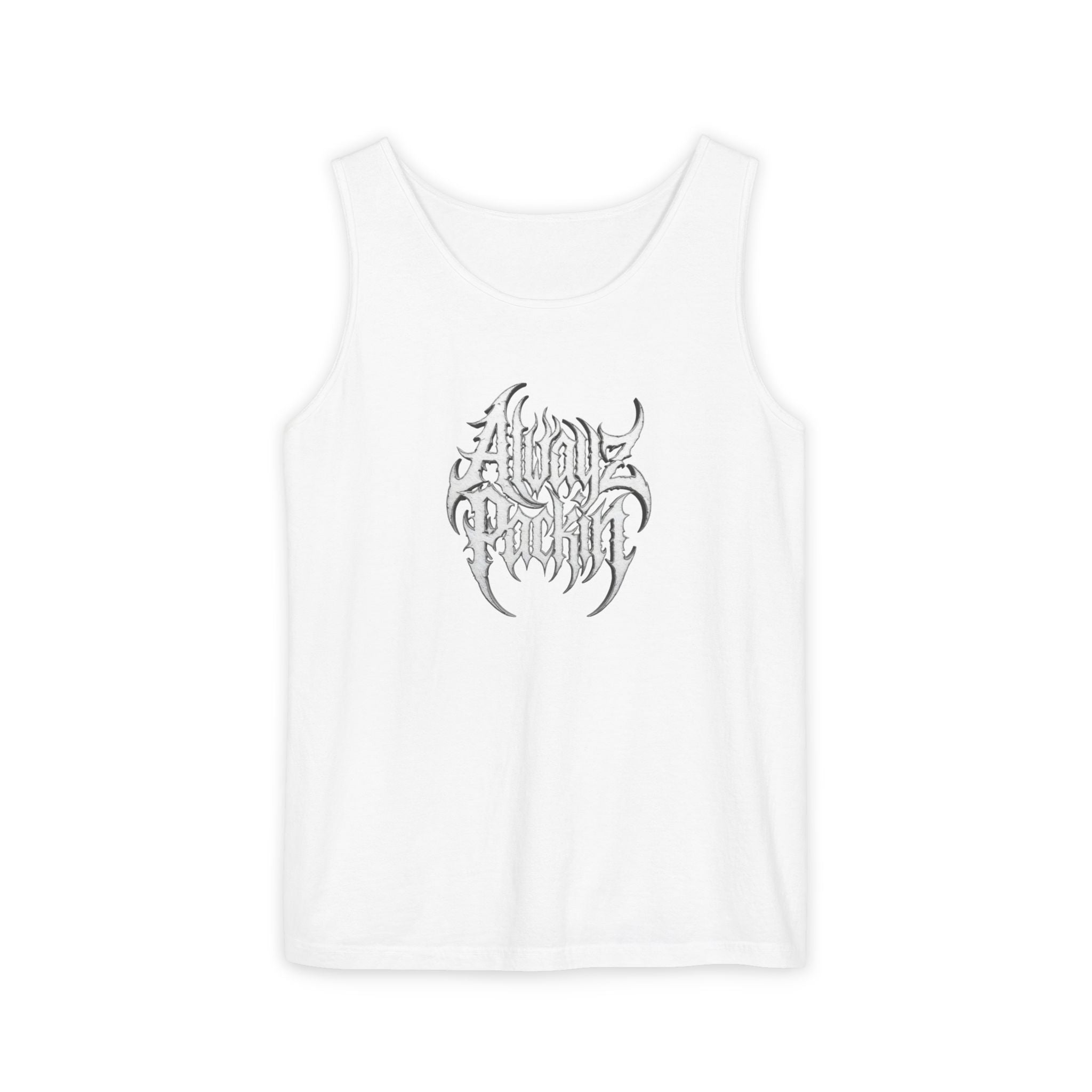 Alwayz Packin Heavy Metal Print Tank Top!