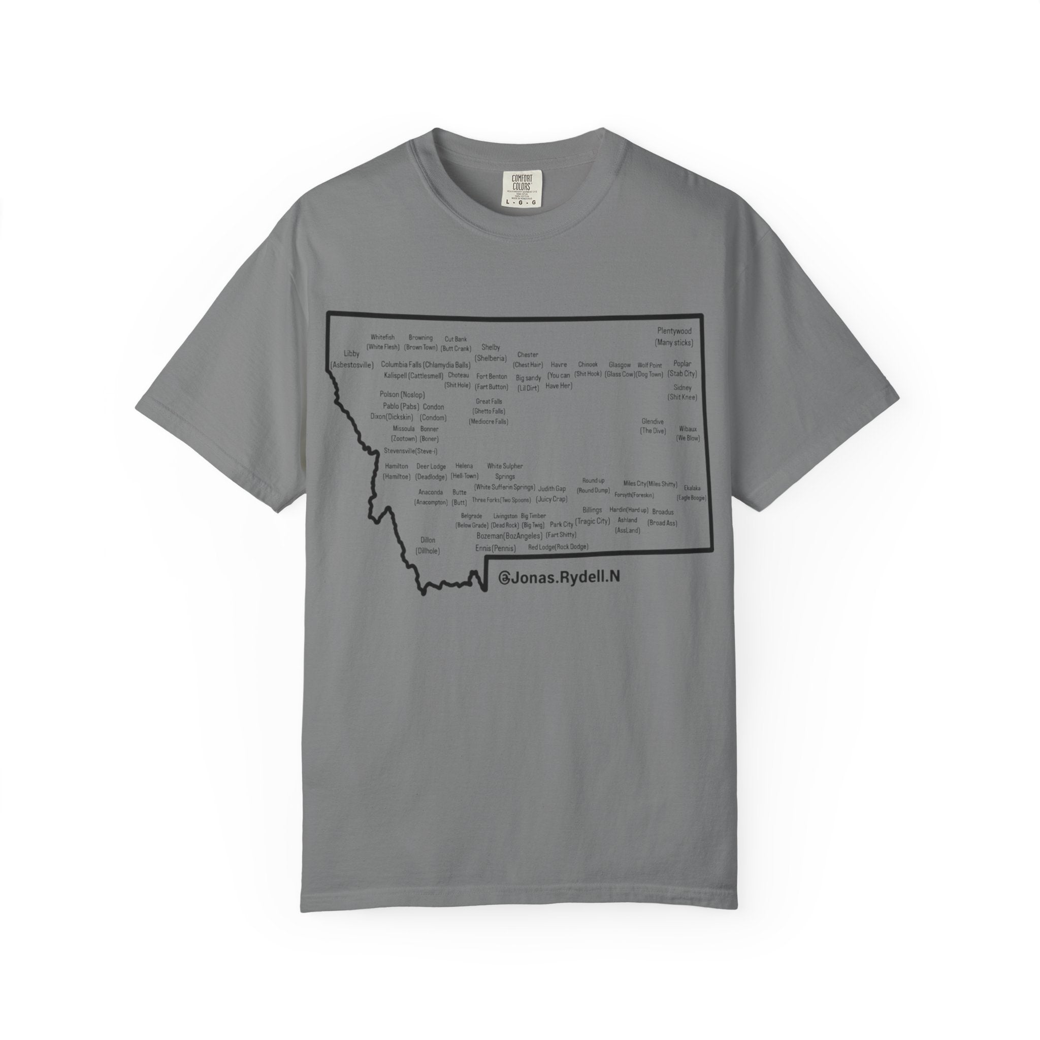 Montana Towns and Nicknames T-Shirt