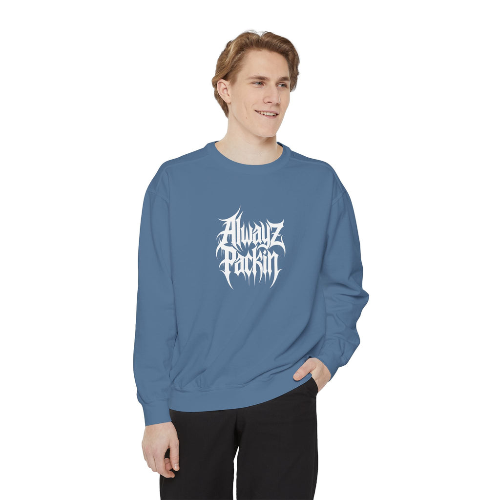 Alwayz Packin Front/ Skull Guns Back Sweatshirt