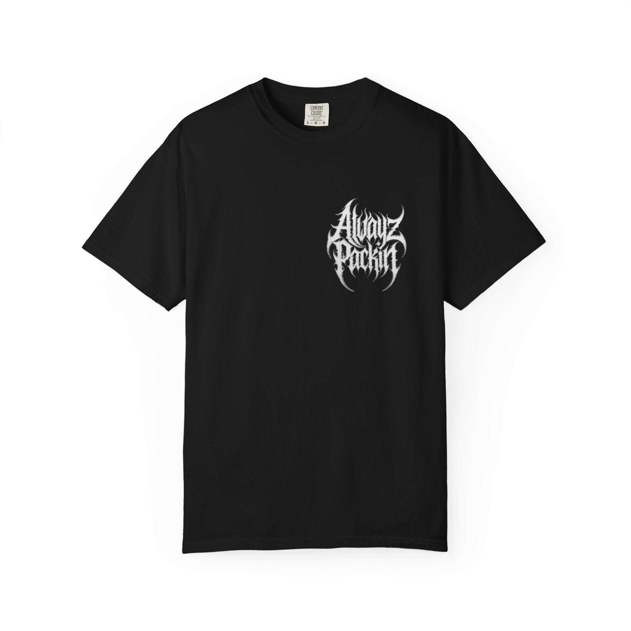 Alwayz Packin Heavy Metal Print T-Shirt
