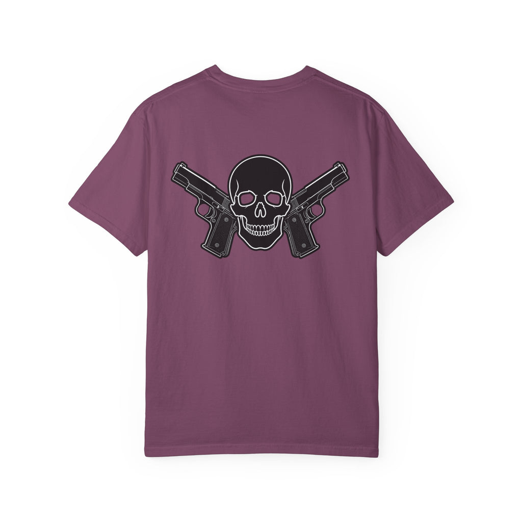 Alwayz Packin Front/ Skull and guns back
