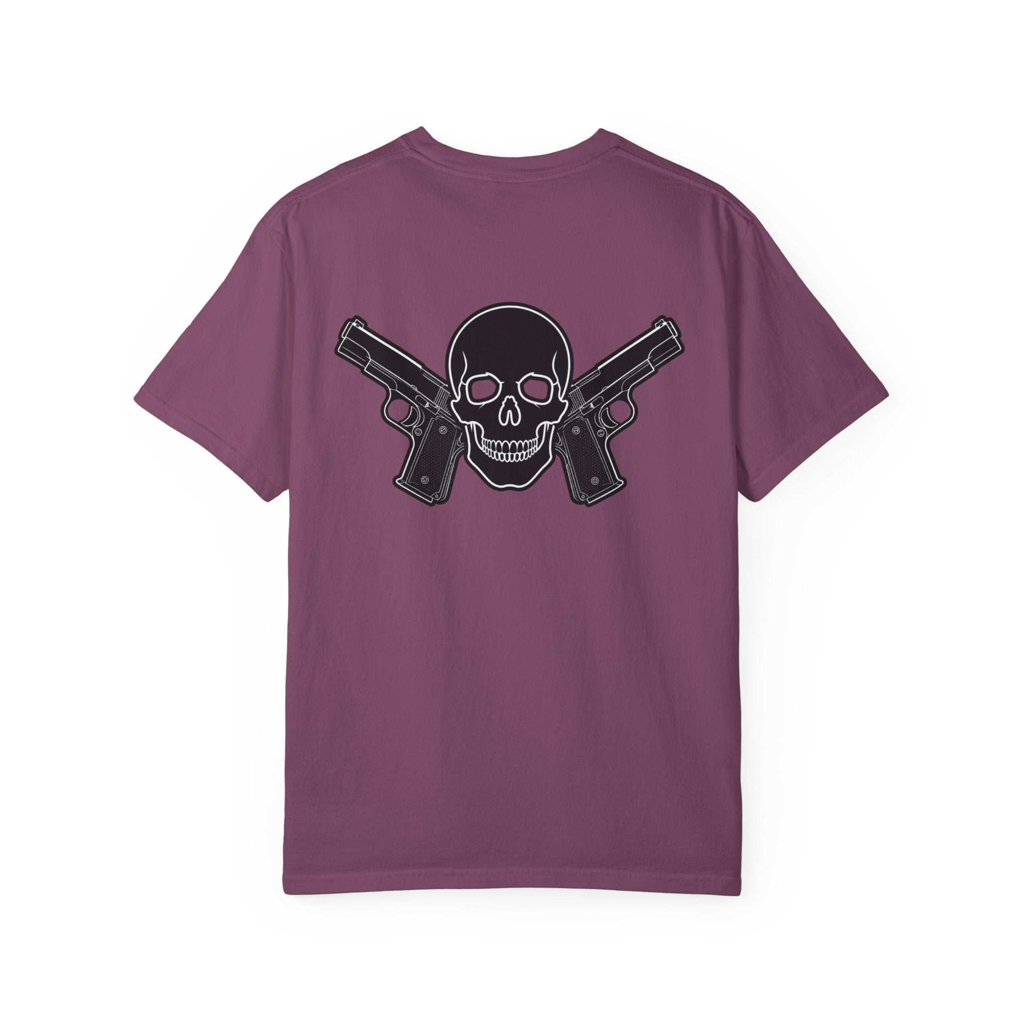 Alwayz Packin Front/ Skull and guns back