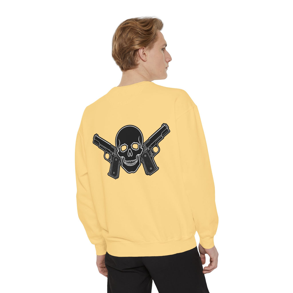 Alwayz Packin Front/ Skull and Guns Back Sweatshirt