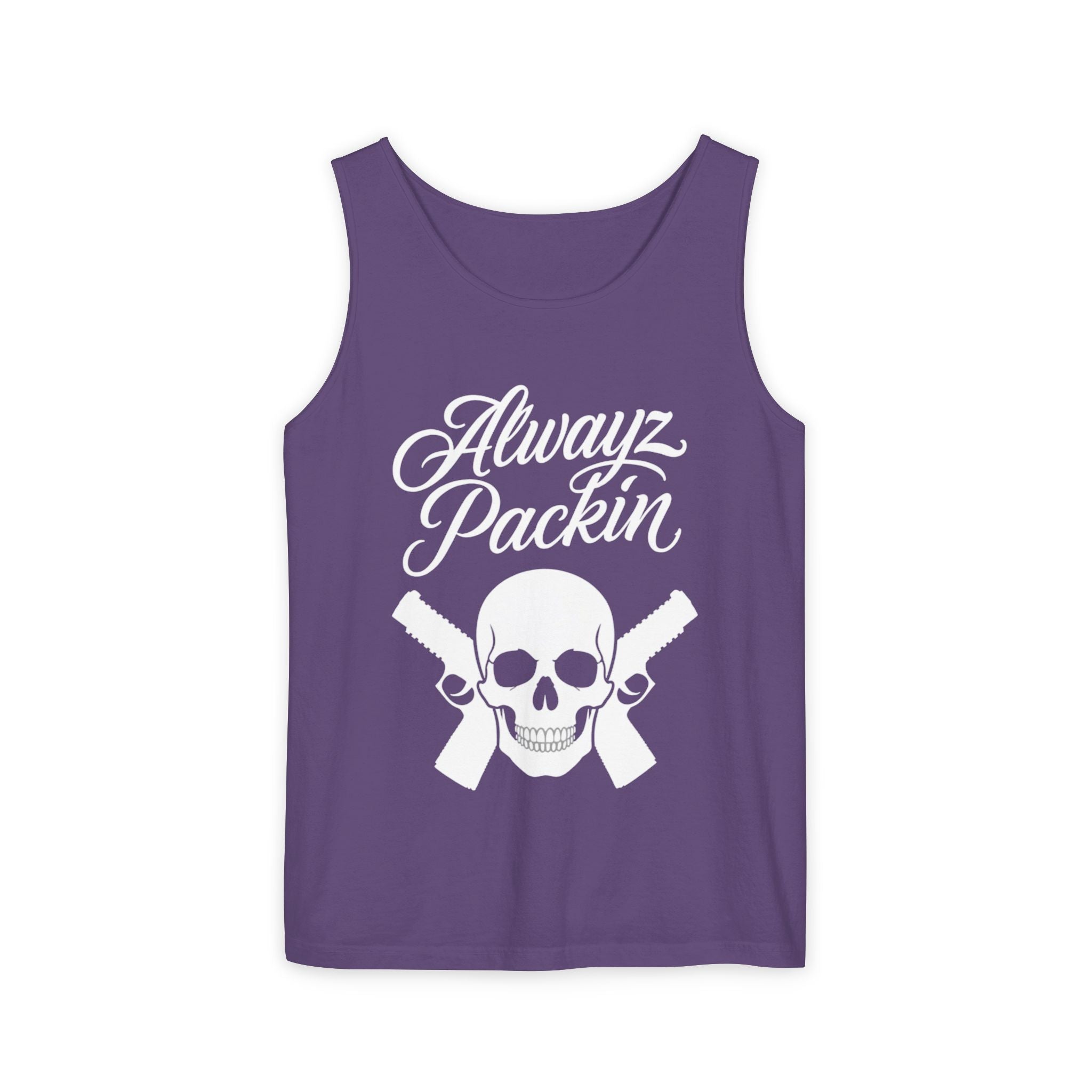 Alwayz Packin White Print Tank