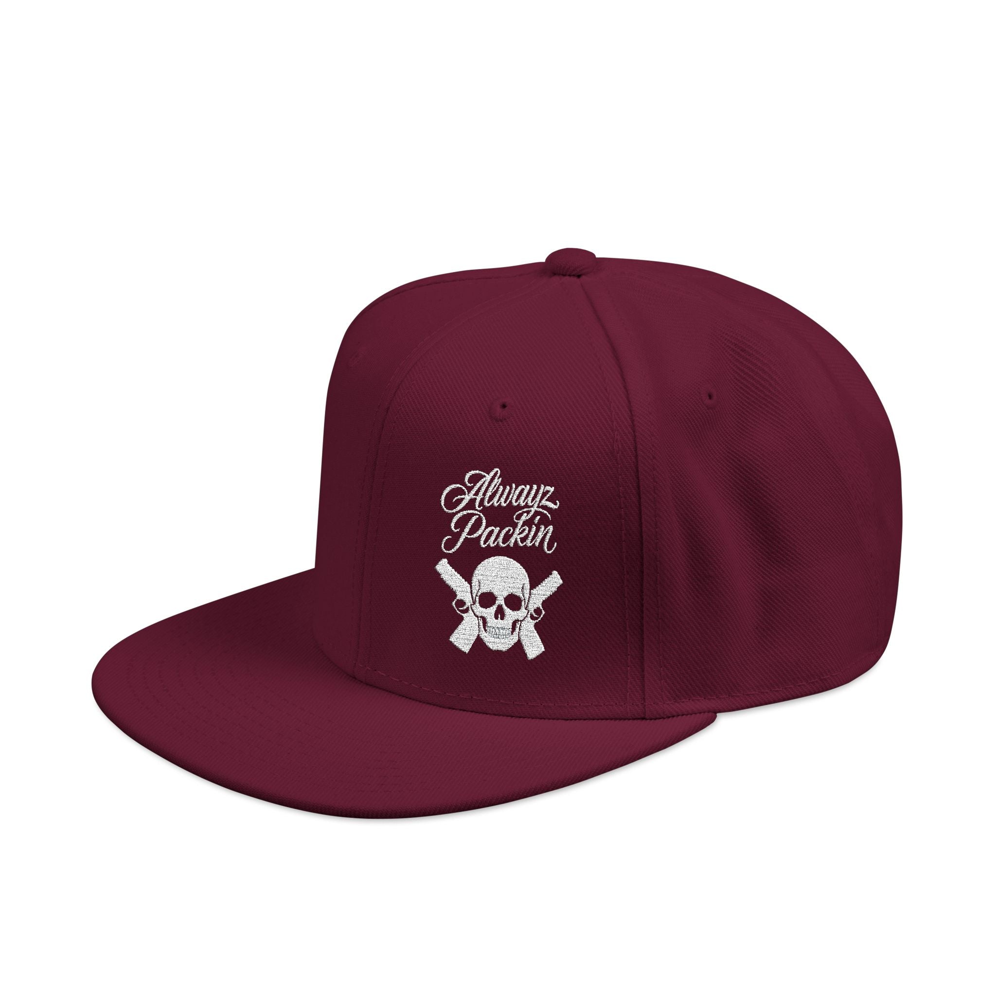 Embroidered Alwayz Packin Flat Bill