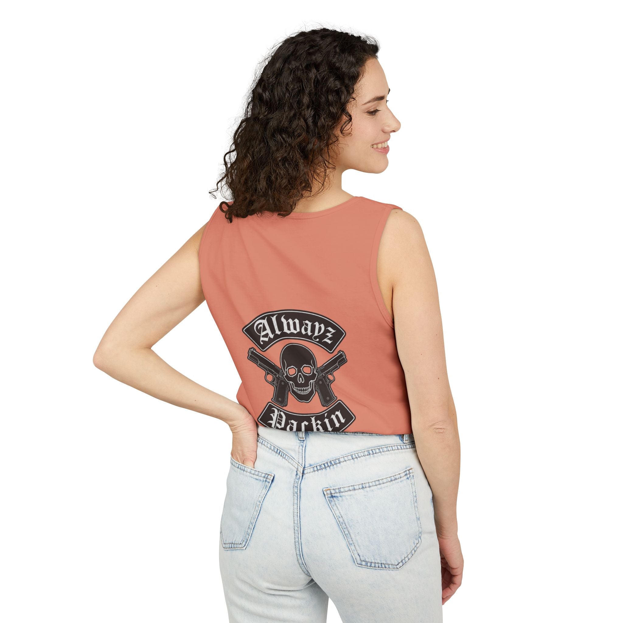 Alwayz Packin Front/ Skull Rocker Back