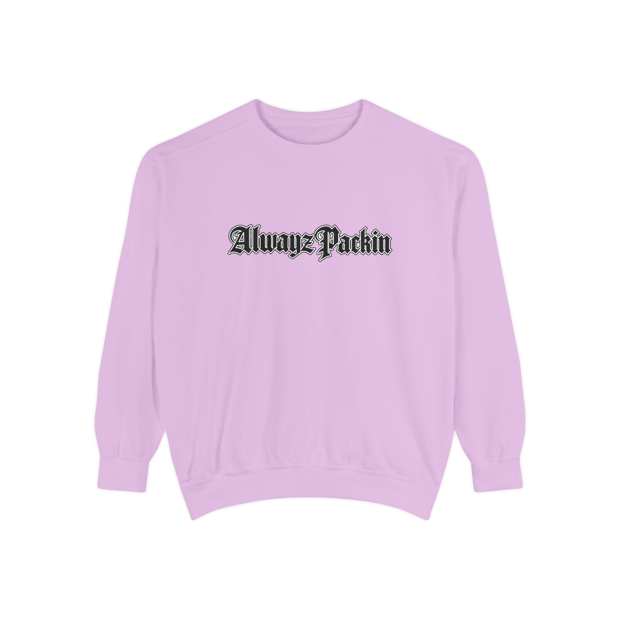 Alwayz Packin Front/ Skull and Guns with Rocker Back Sweatshirt