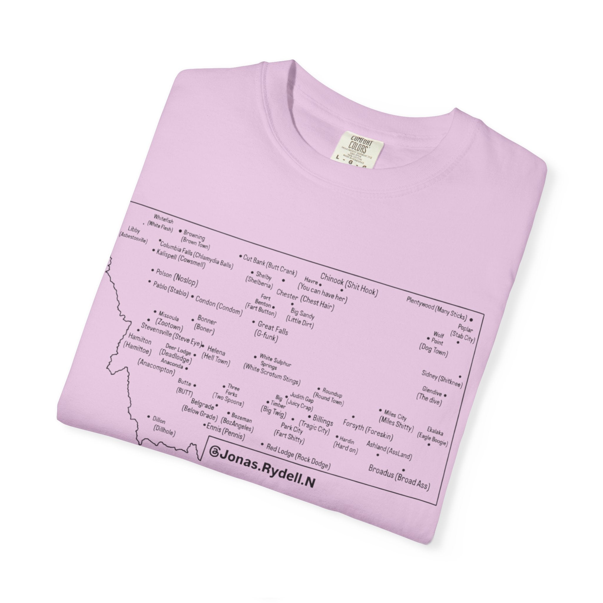 Montana Towns and Nicknames T-Shirt