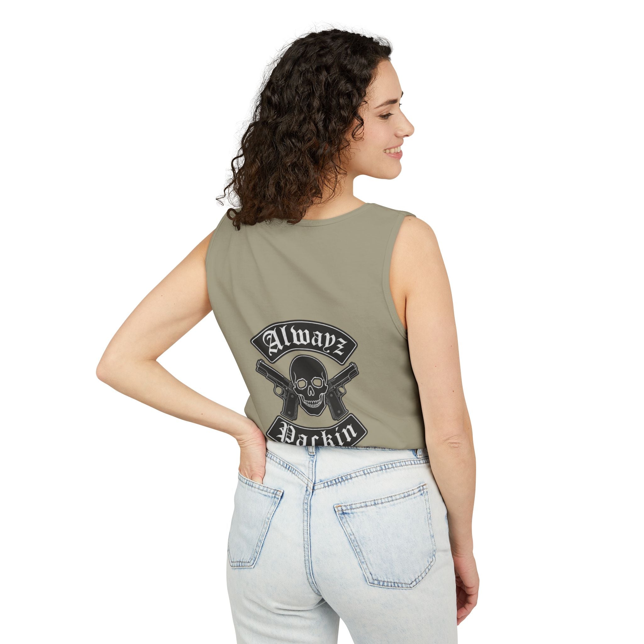 Alwayz Packin Front/ Skull Rocker Back
