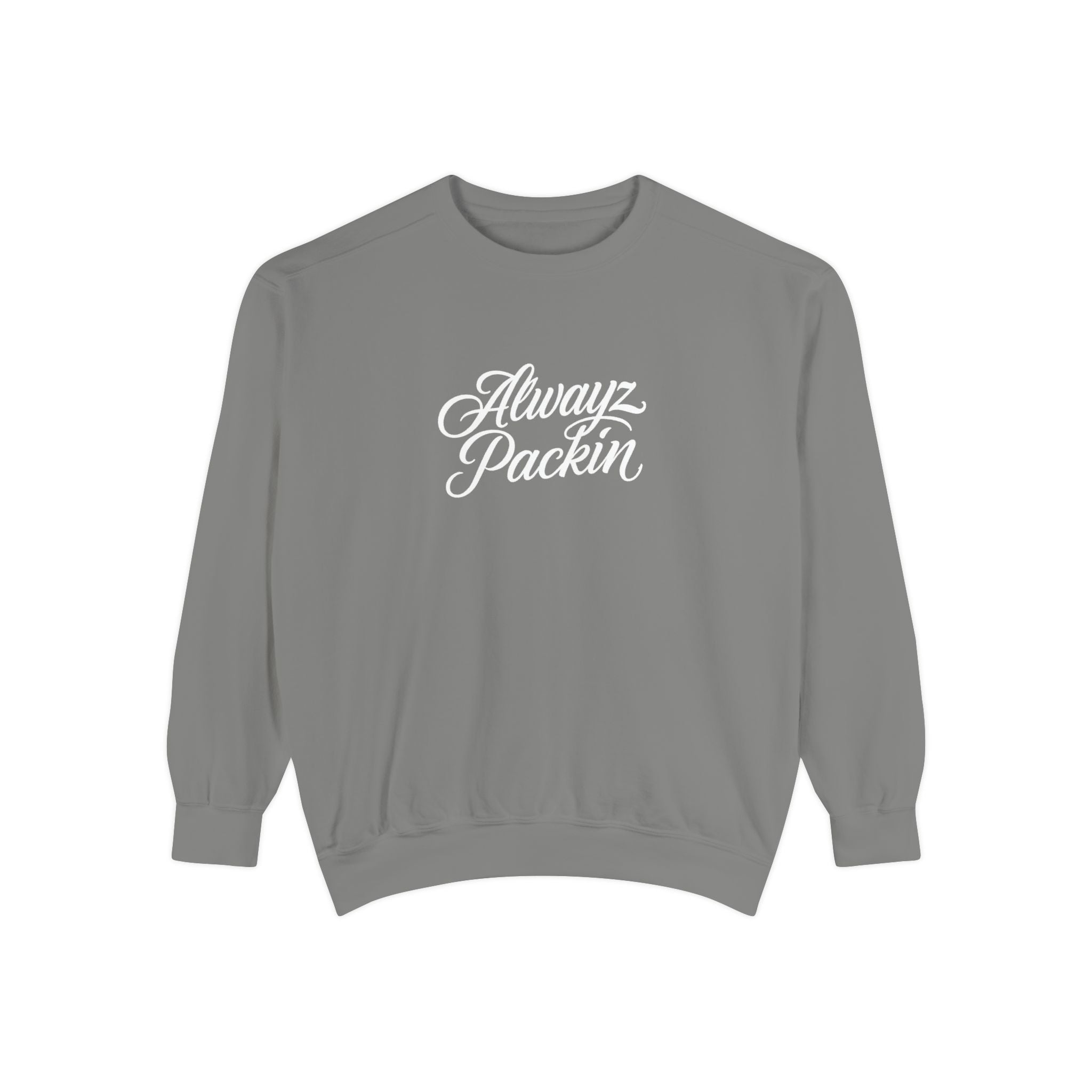 Alwayz Packin Front/ Skull and Guns Back Sweatshirt