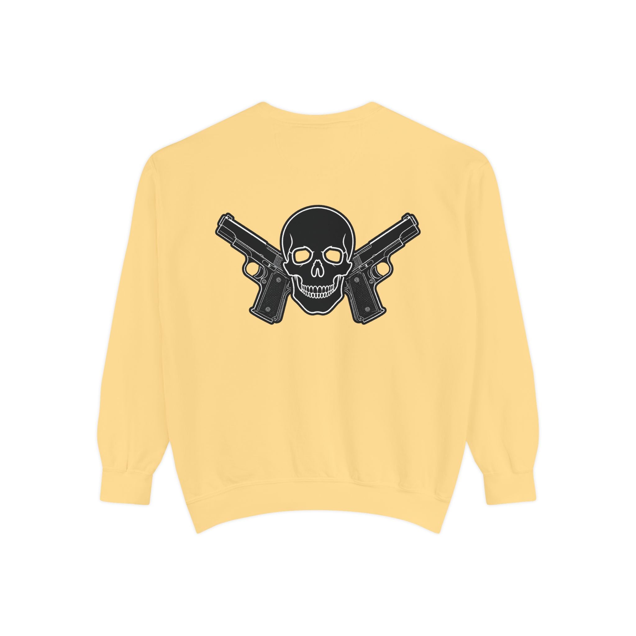 Alwayz Packin Front/ Skull and Guns Back Sweatshirt