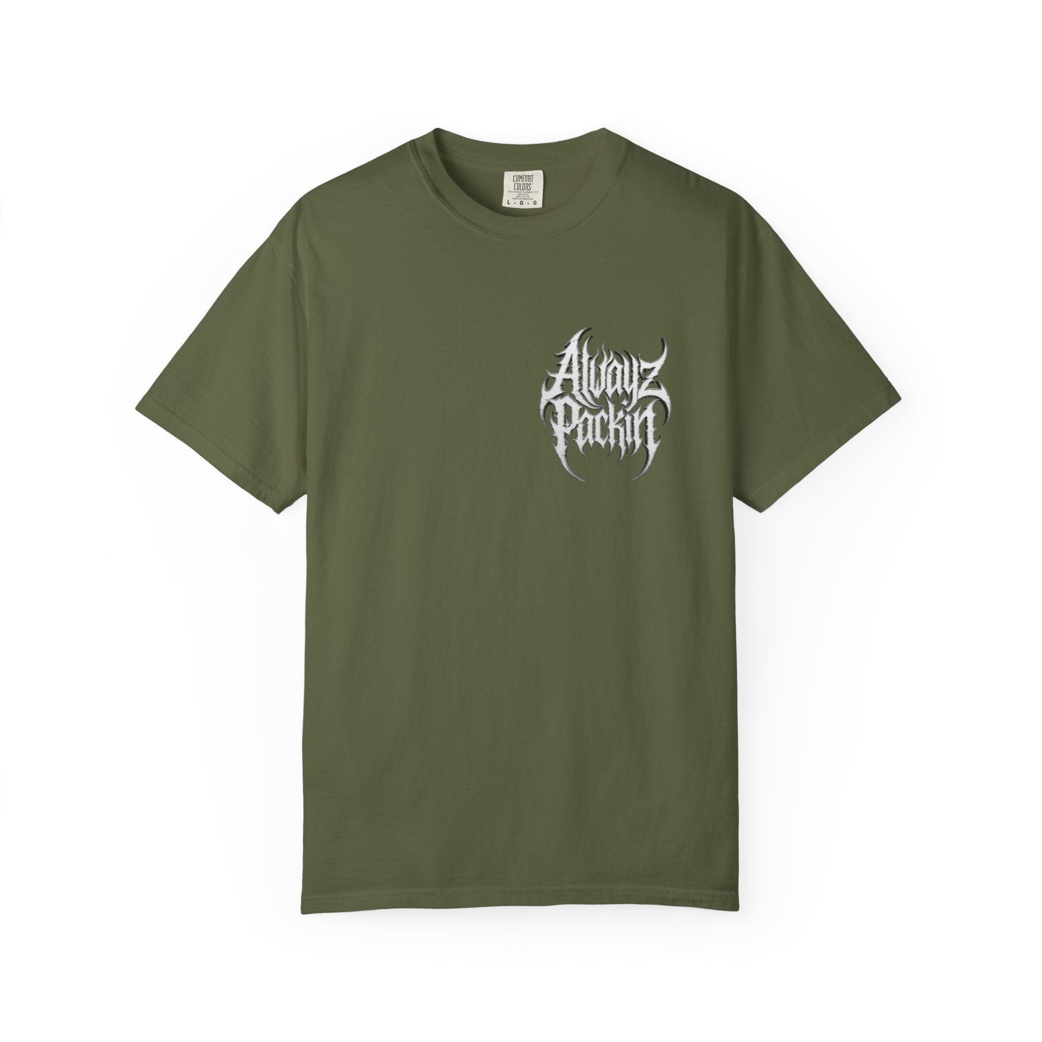 Alwayz Packin Heavy Metal Print T-Shirt