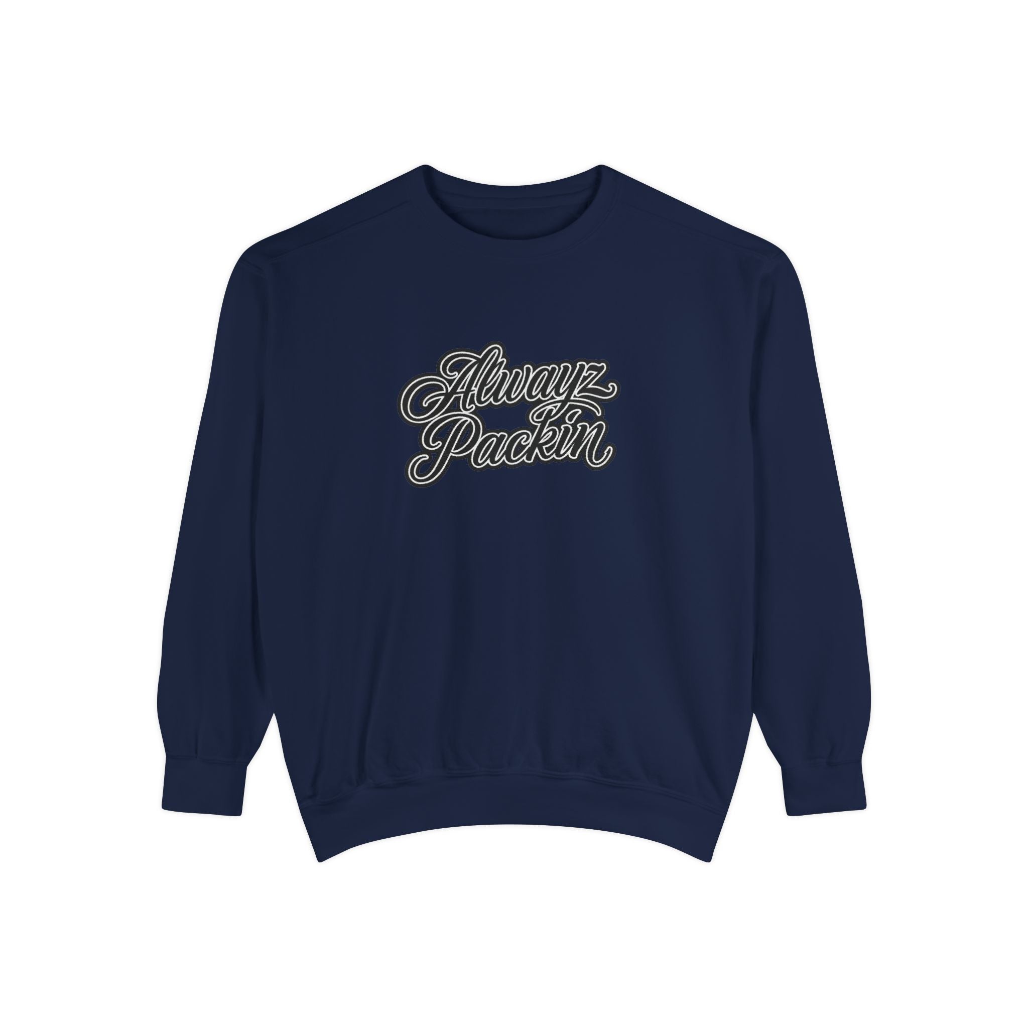 Alwayz Packin Front/ Skull and Guns Back Sweatshirt