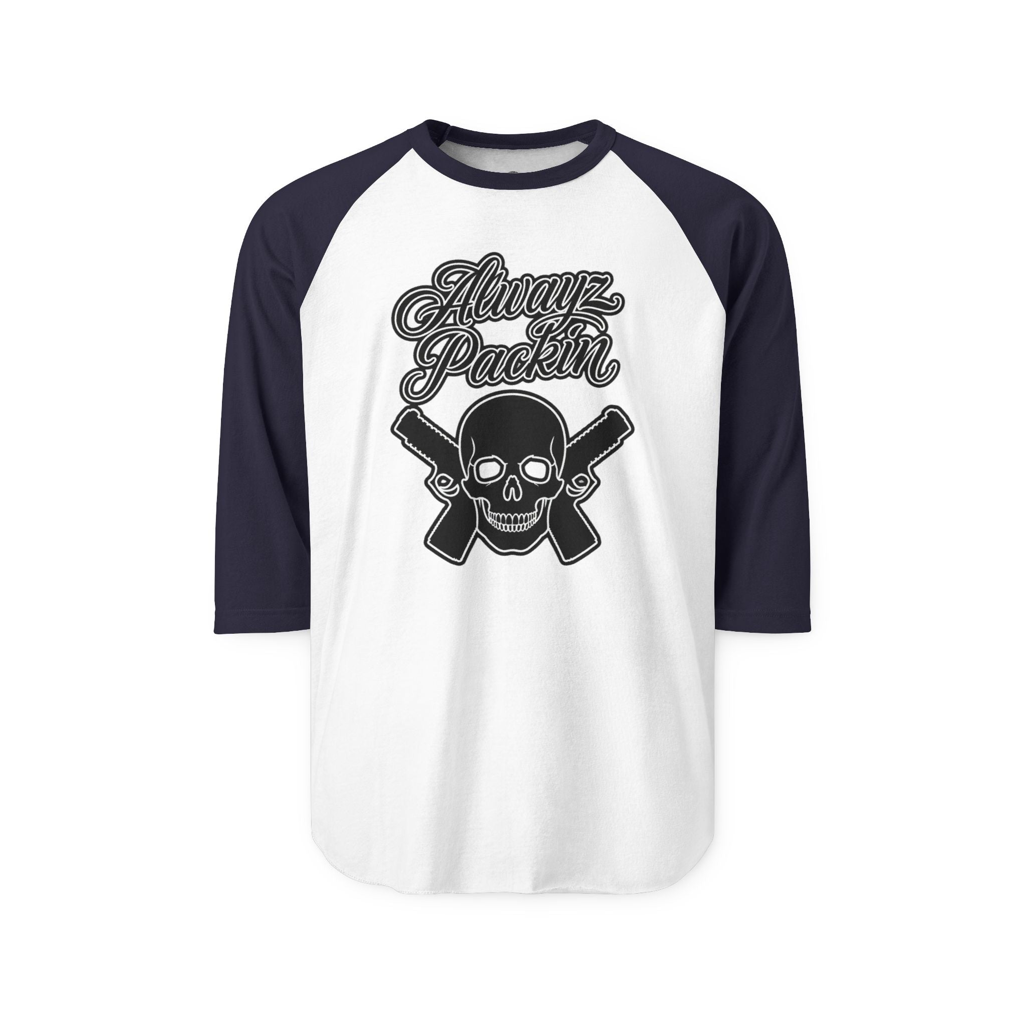 Alwayz Packin Three-Quarter Sleeve Raglan Shirt