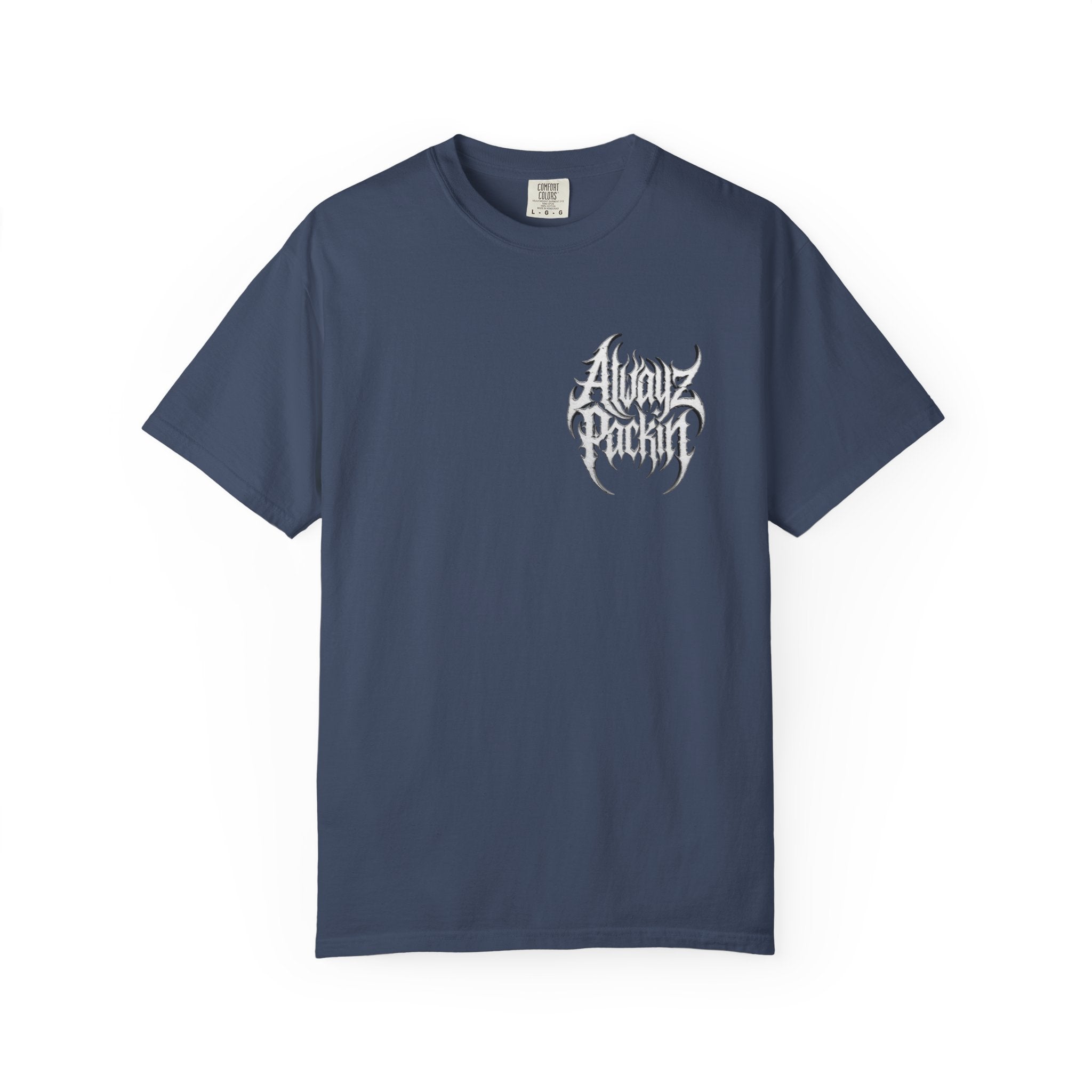 Alwayz Packin Heavy Metal Print T-Shirt