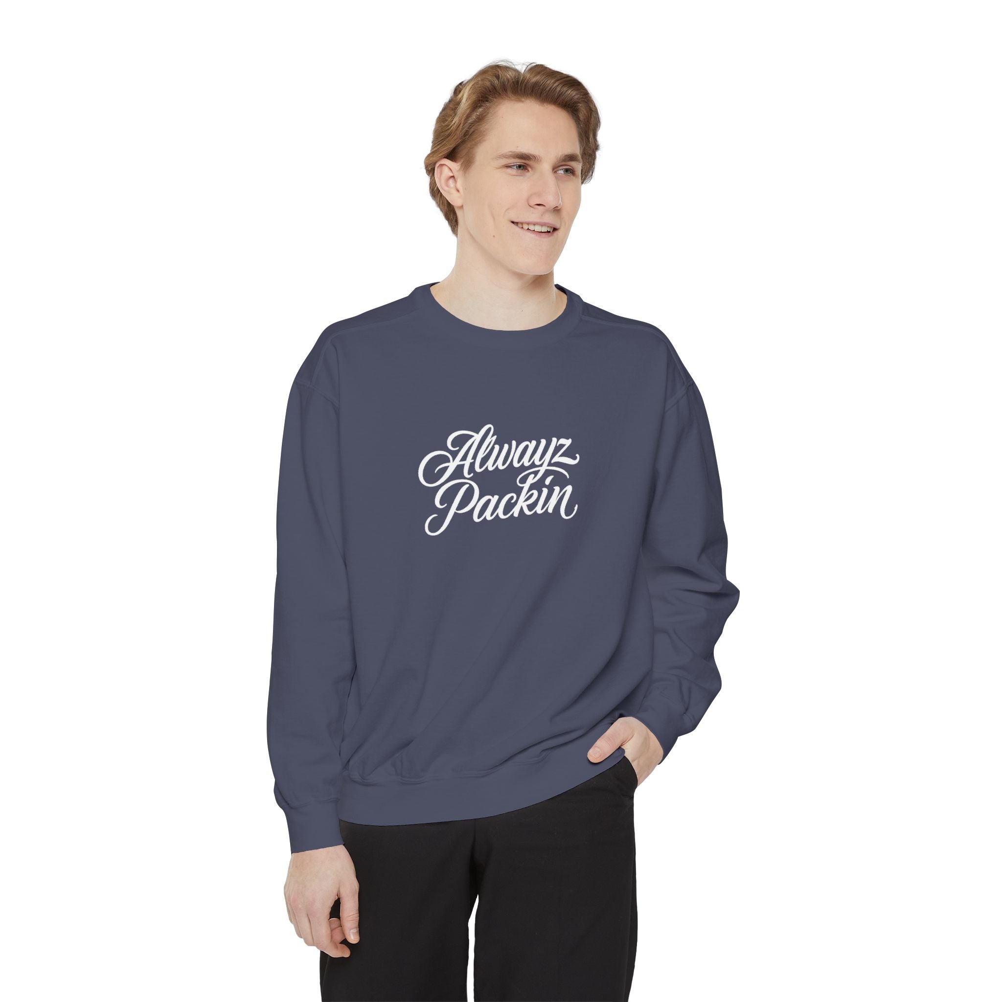 Alwayz Packin Front/ Skull and Guns Back Sweatshirt
