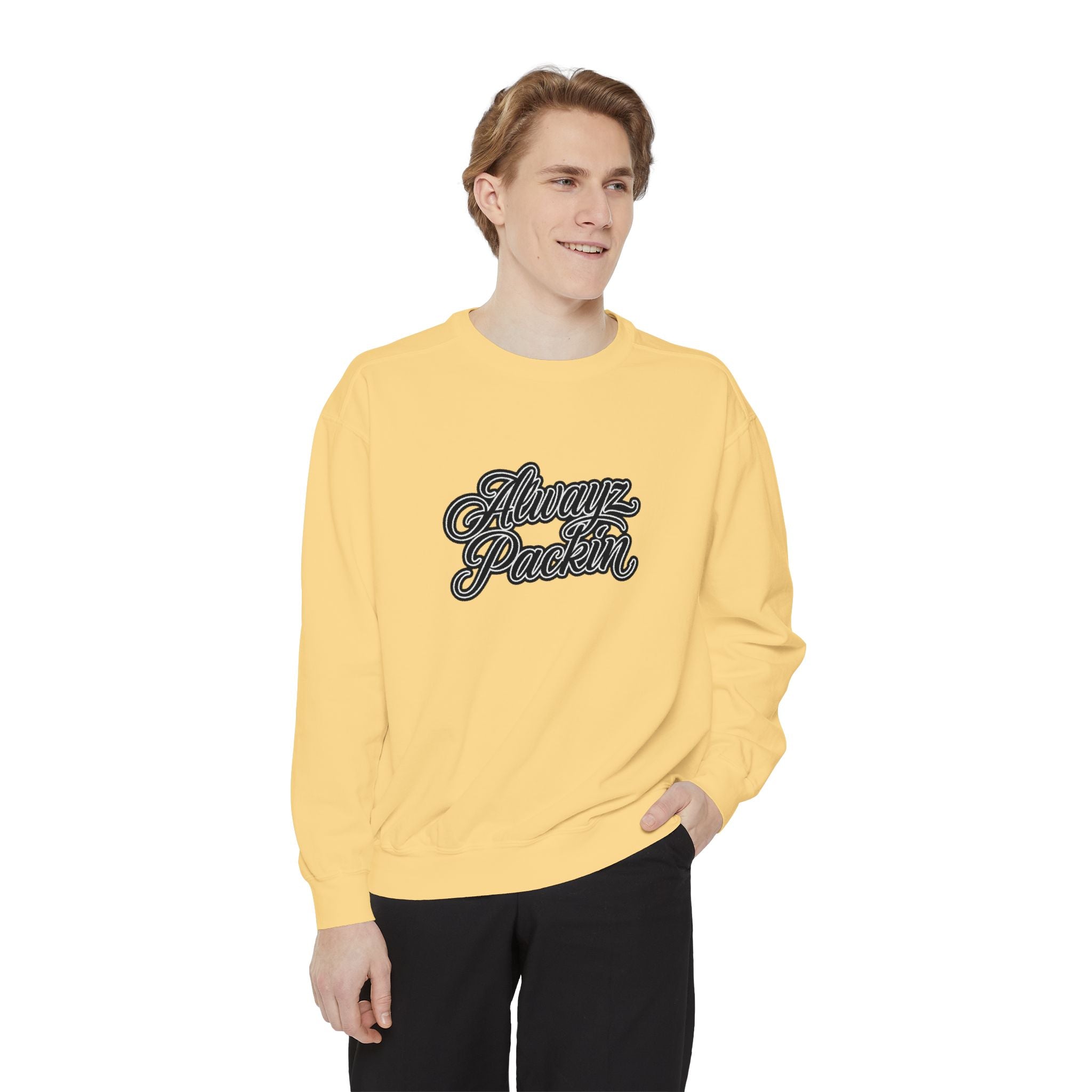 Alwayz Packin Front/ Skull and Guns Back Sweatshirt